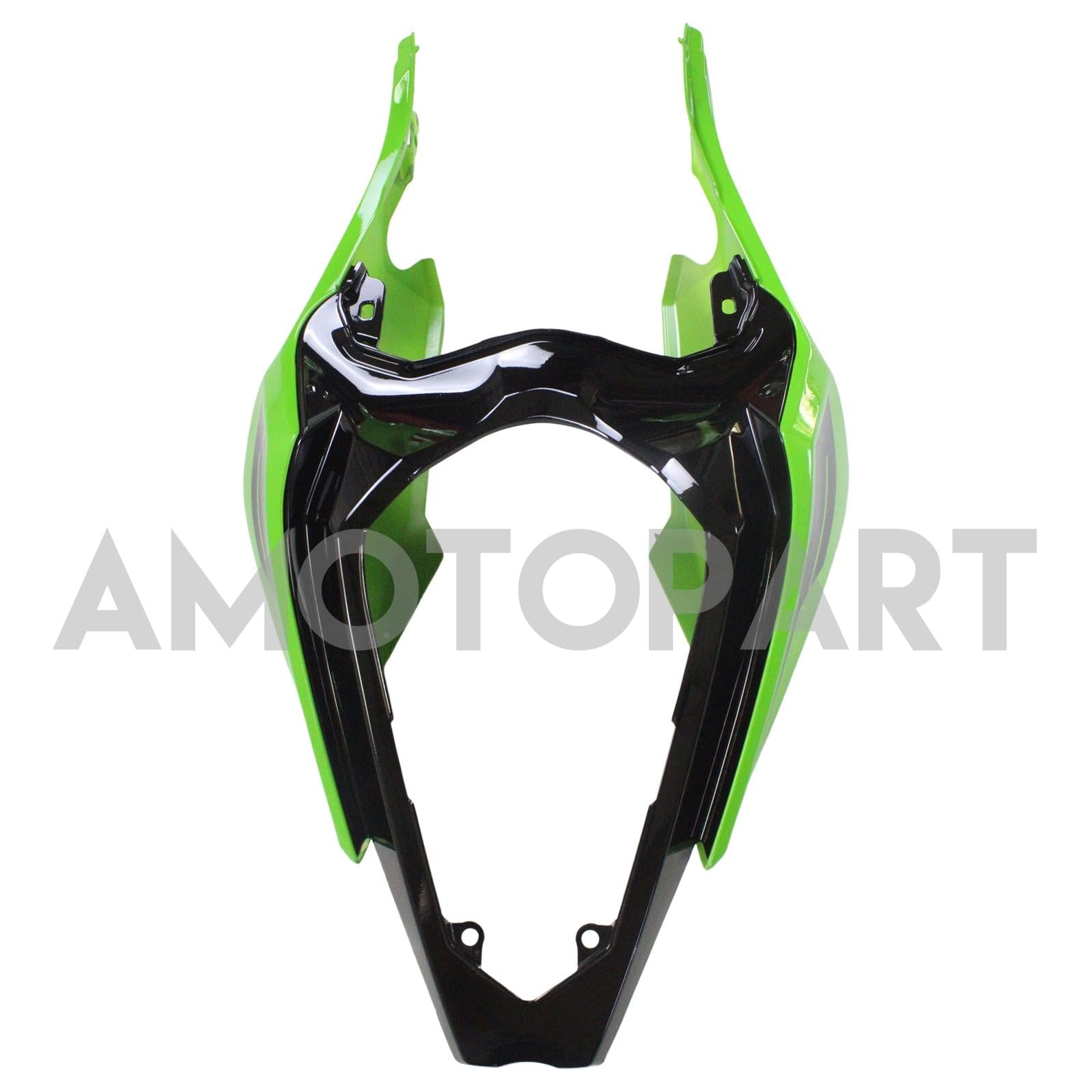Amotopart Kawasaki EX400/Ninja400 2018-2023 Grün&Schwarzes Style1-Verkleidungskit