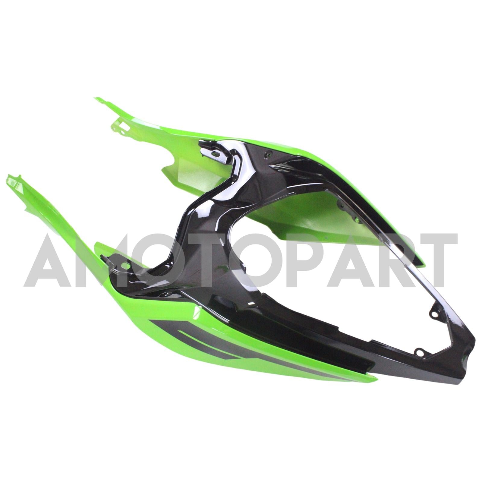 Amotopart Kawasaki EX400/Ninja400 2018-2023 Grün&Schwarzes Style1-Verkleidungskit