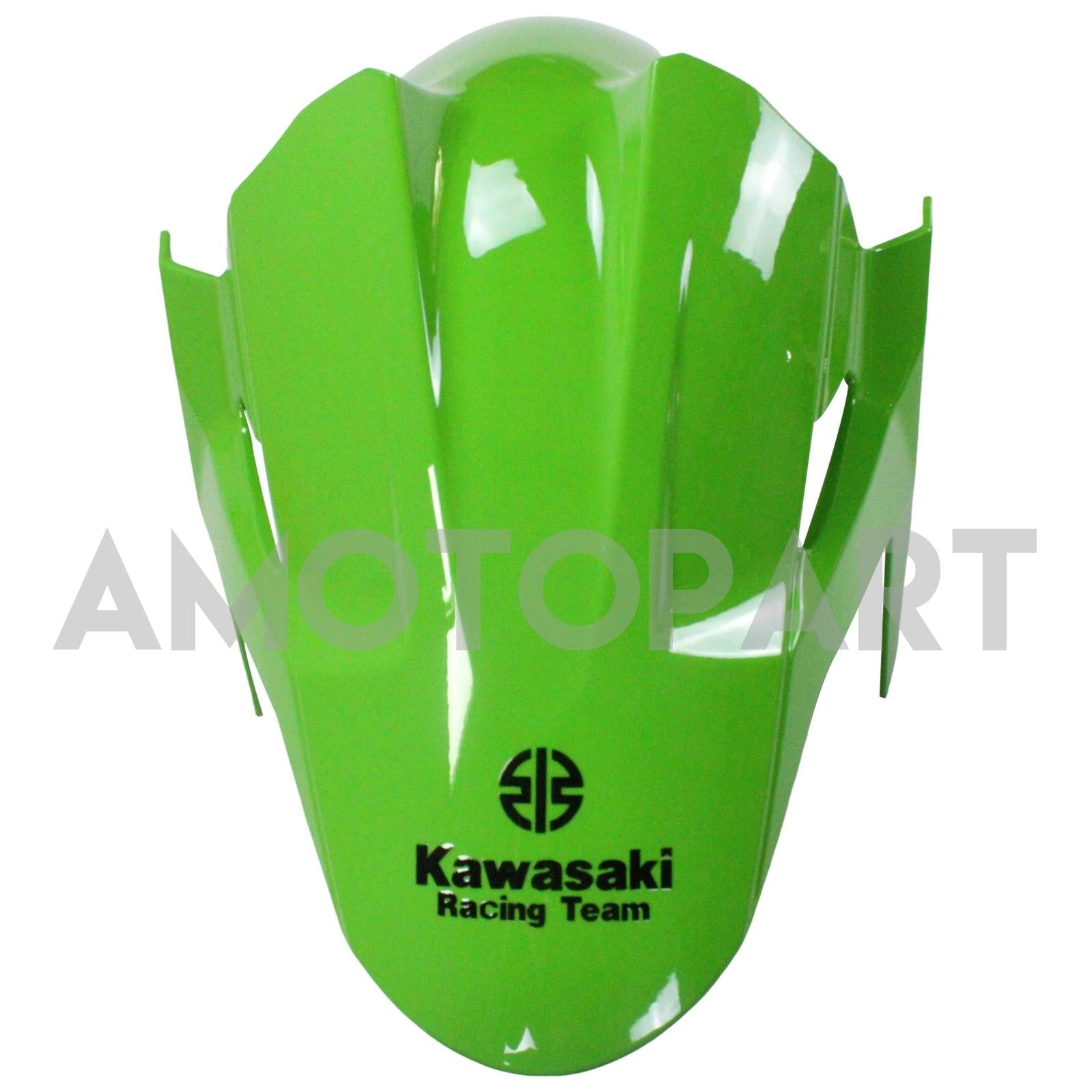 Amotopart Kawasaki EX400/Ninja400 2018-2023 Grün&Schwarzes Style1-Verkleidungskit