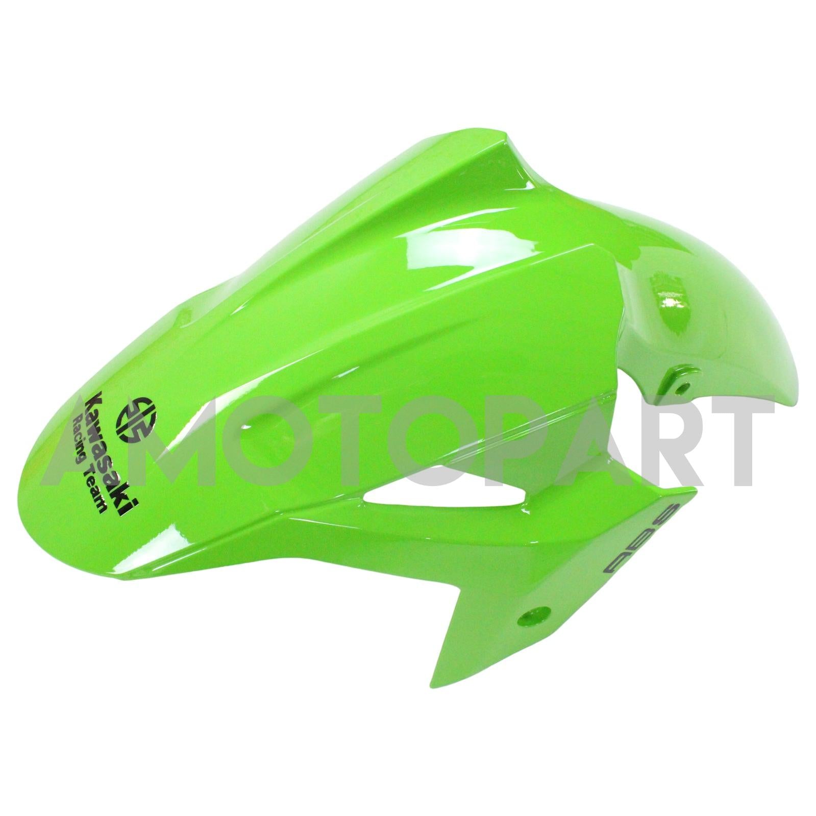 Amotopart Kawasaki EX400/Ninja400 2018-2023 Grün&Schwarzes Style1-Verkleidungskit