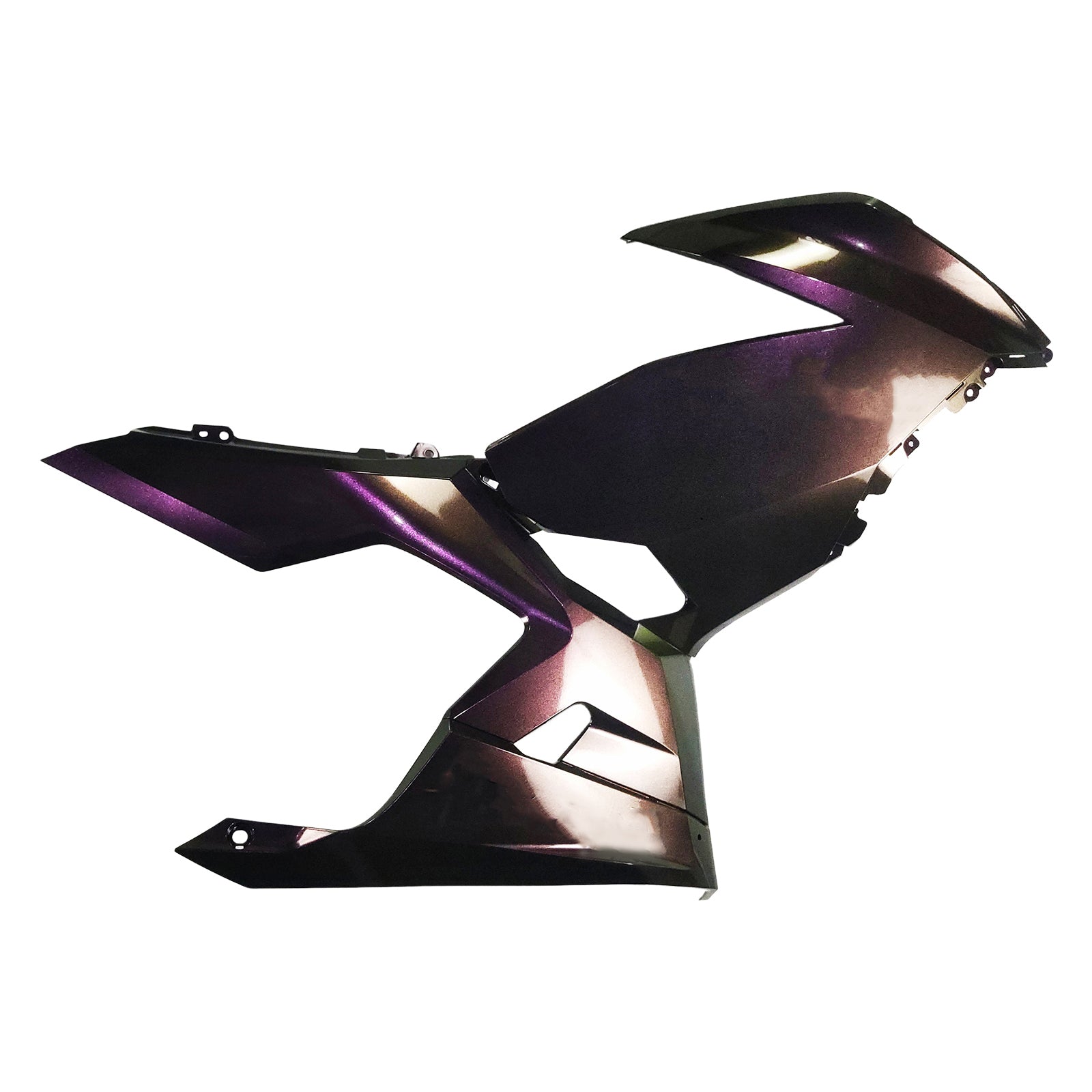 Amotopart Kawasaki EX400/Ninja400 2018-2024 Gradient Purple & Green Fa