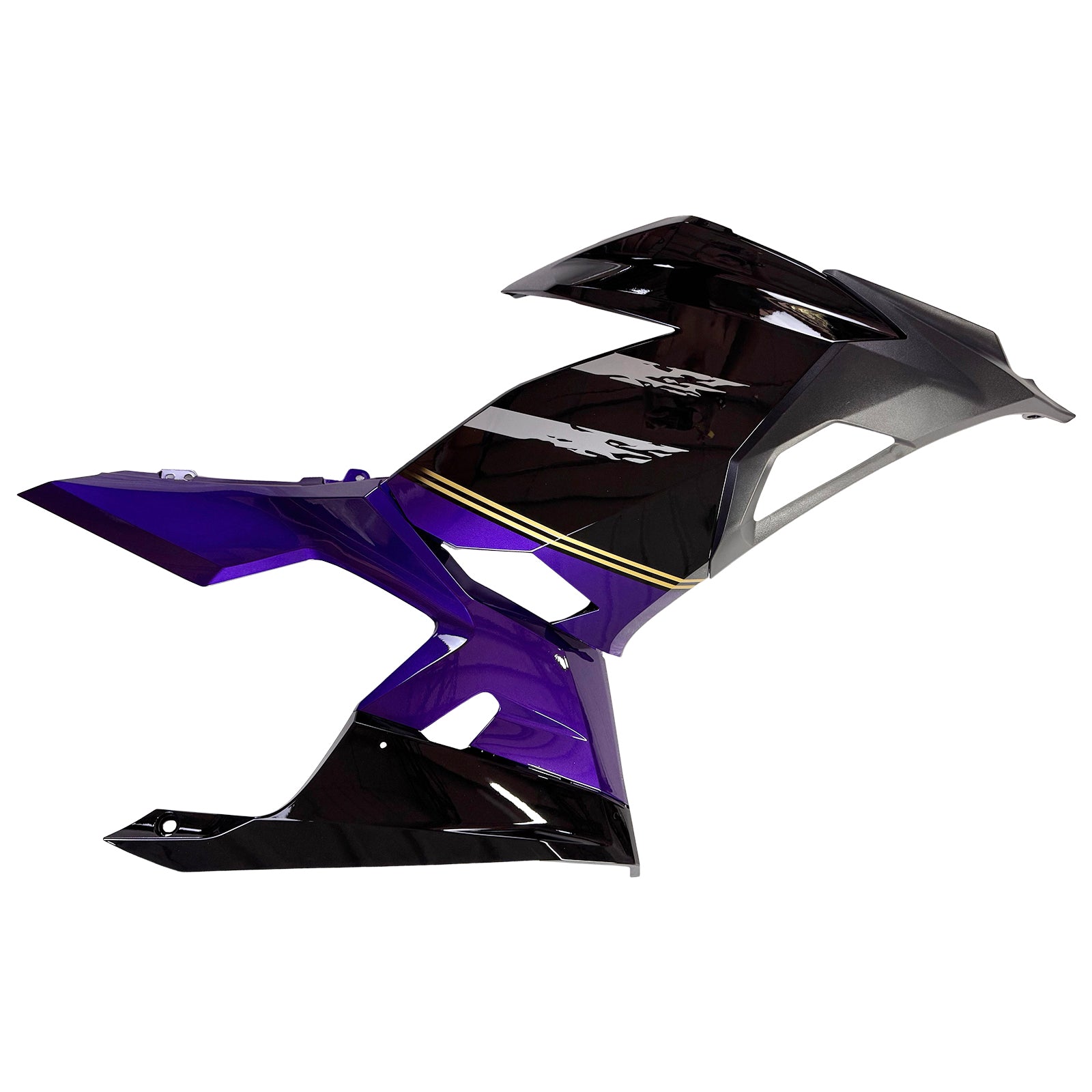 Amotopart 2018-2024 Kawasaki EX400 Ninja400 Black Dark Purple Fairing Kit