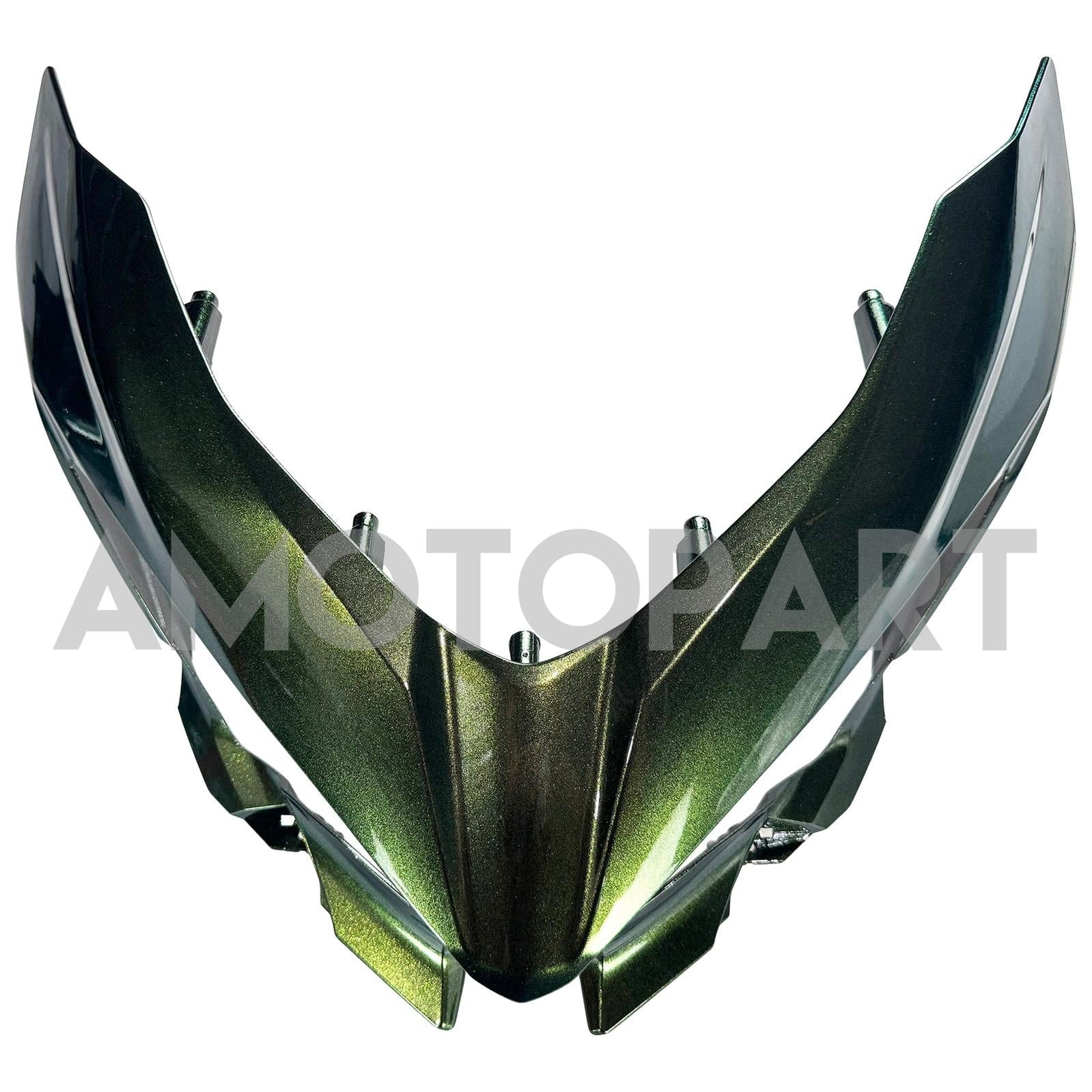 Amotopart 2018-2024 Kawasaki EX400 Ninja400 Gradient Green Yellow Fairing Kit