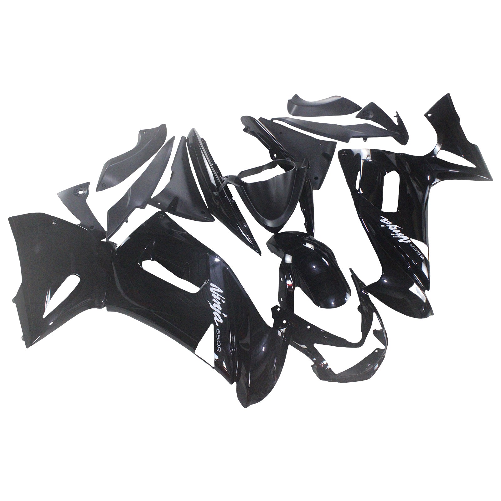 Amotopart Kawasaki 2006-2008 ER6F/Ninja650 Black Fairing Kit