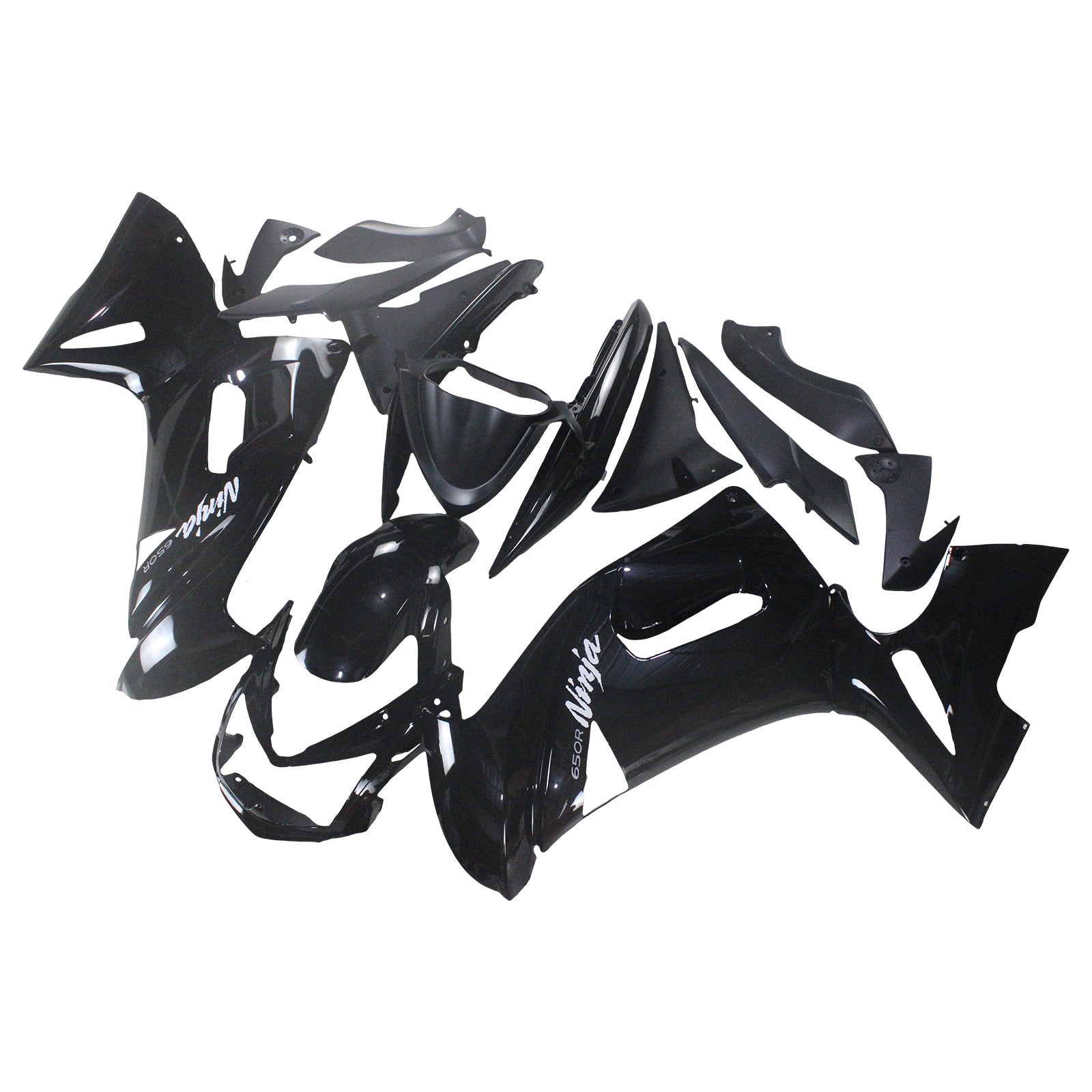 Amotopart Kawasaki 2006-2008 ER6F/Ninja650 Black Fairing Kit