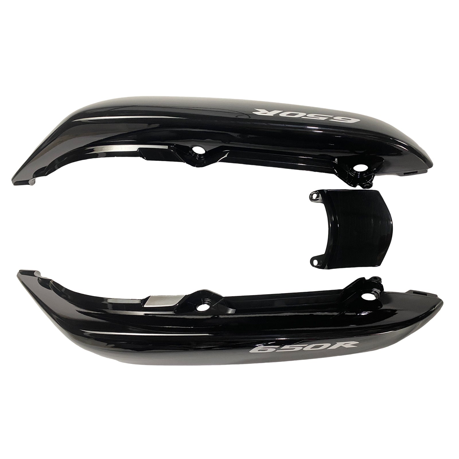 Amotopart Kawasaki 2006-2008 ER6F/Ninja650 Gloss Black Fairing Kit