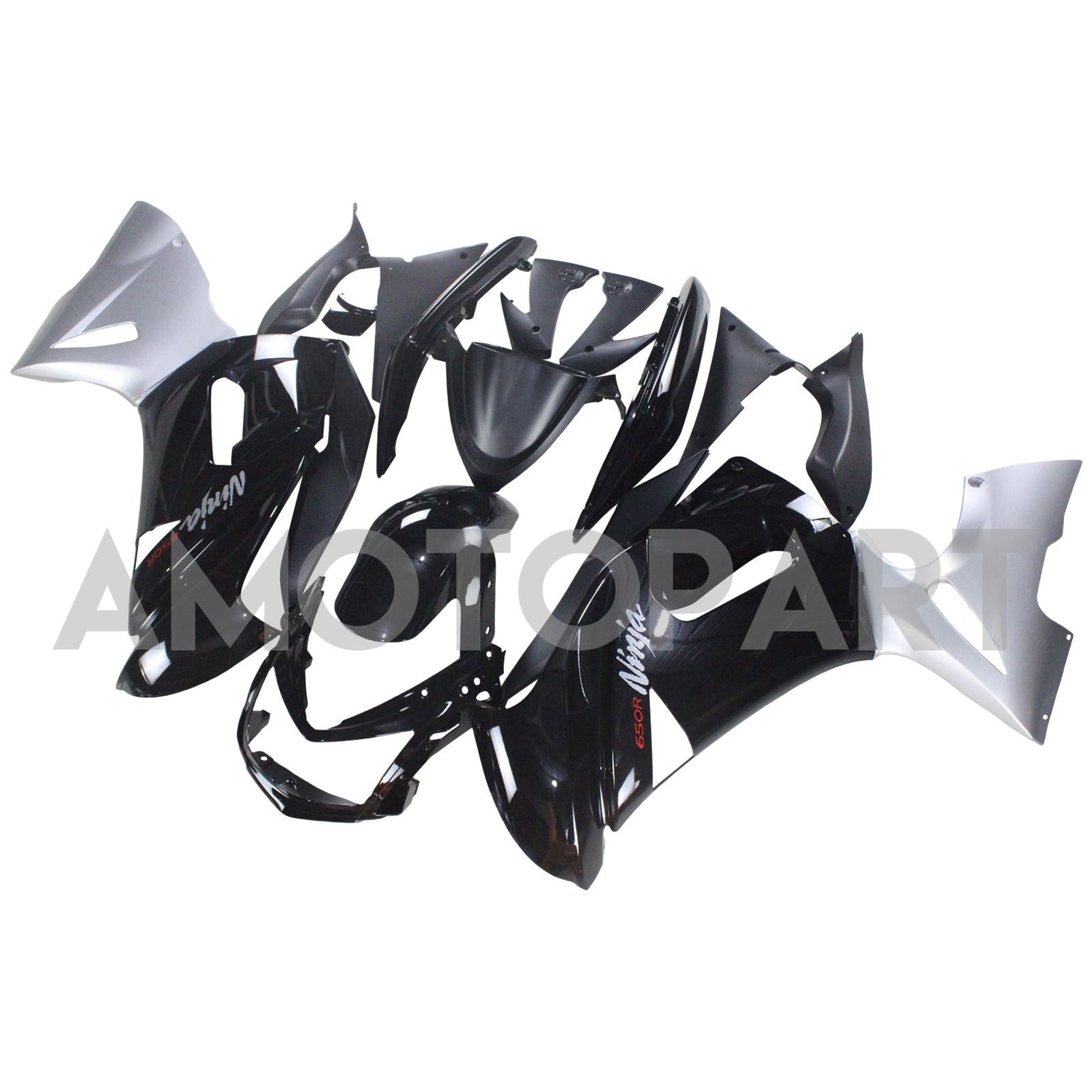 Amotopart Kawasaki 2006-2008 ER6F/NINJA650 Black Fairing Kit