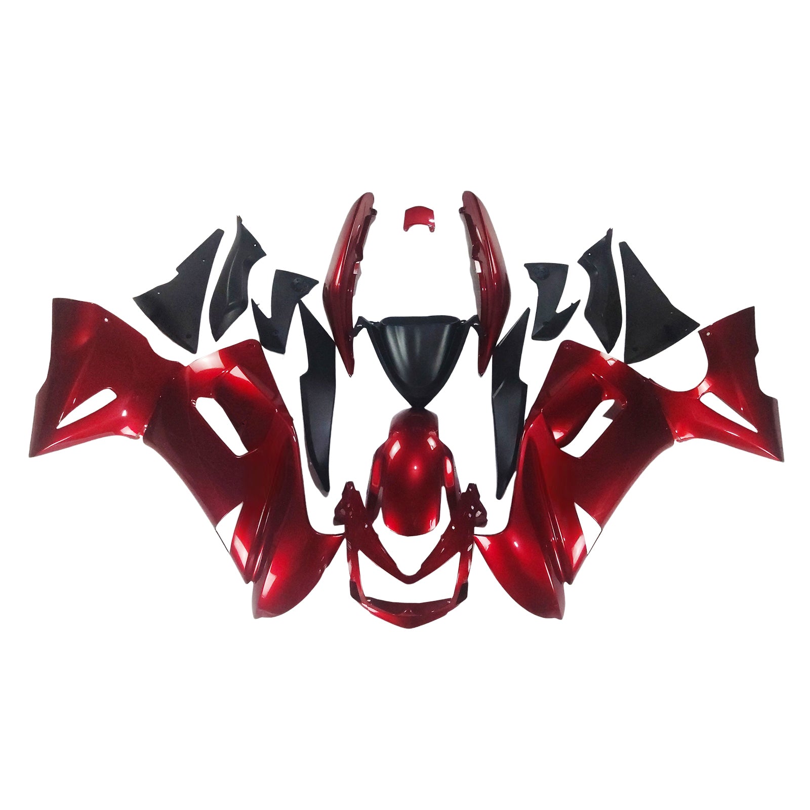 Amotopart Kawasaki 2006-2008 ER6F/Ninja650 Red Fairing Kit