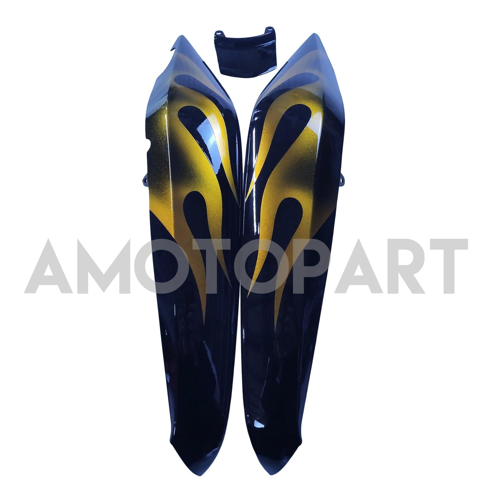 Amotopart 2006-2008 Kawasaki ER6F Ninja650 Black & Gold Fairing Kit