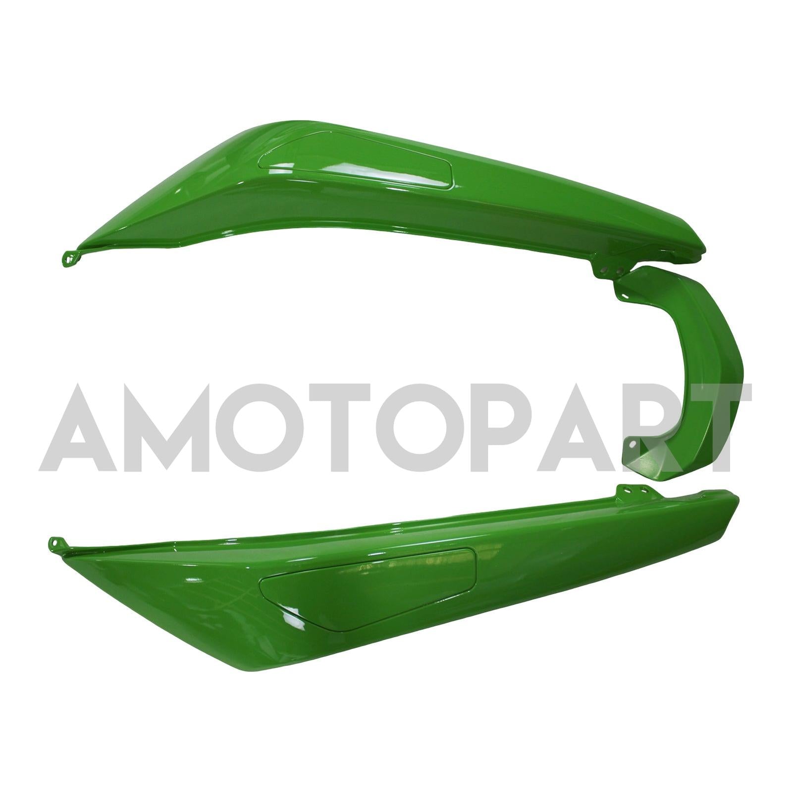 Amotopart 2009-2011 Kawasaki Ninja650 EX650 Black & Green Fairing Kit