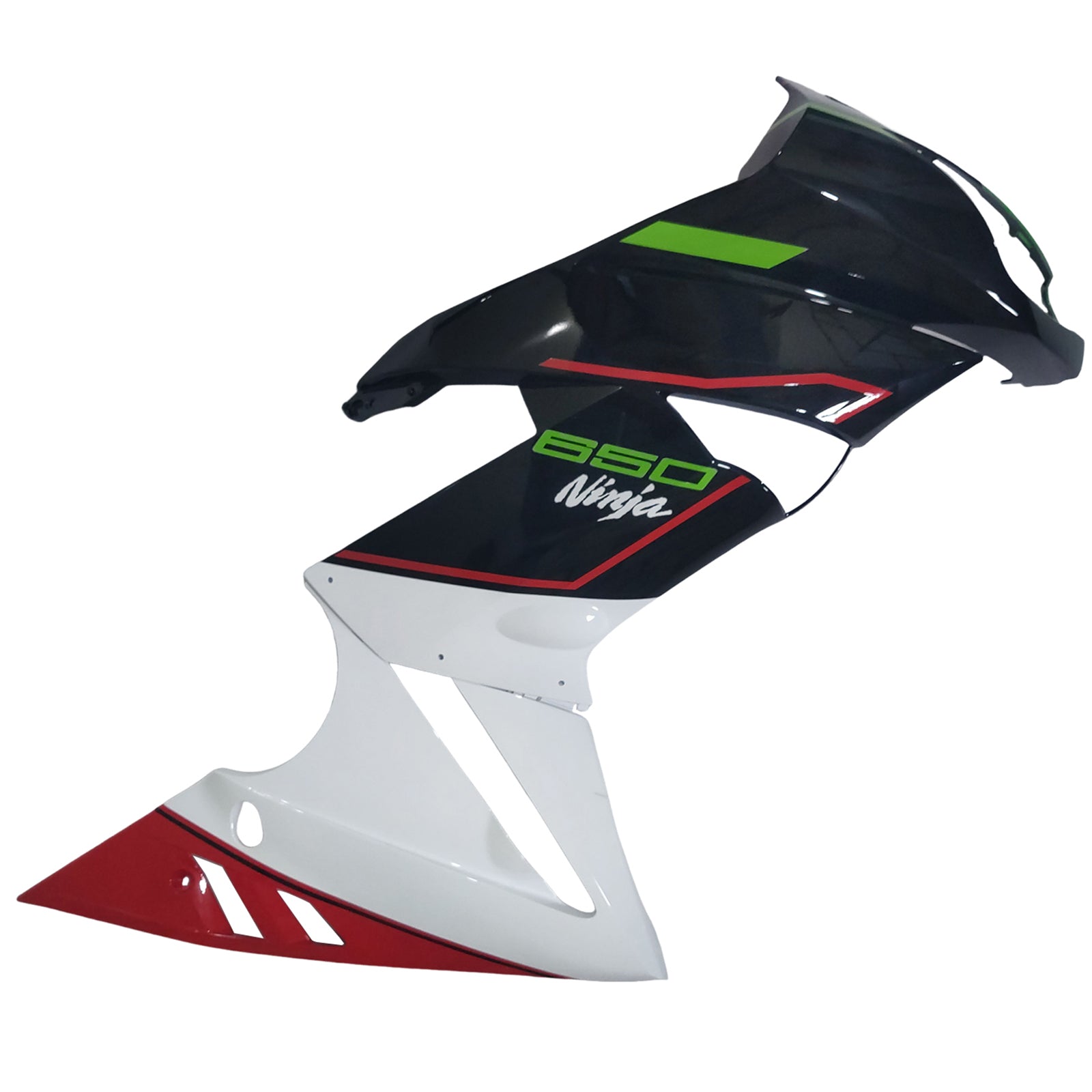 Amotopart 2009-2011 Kawasaki Ninja650 EX650 Black White Green Red Fairing Kit