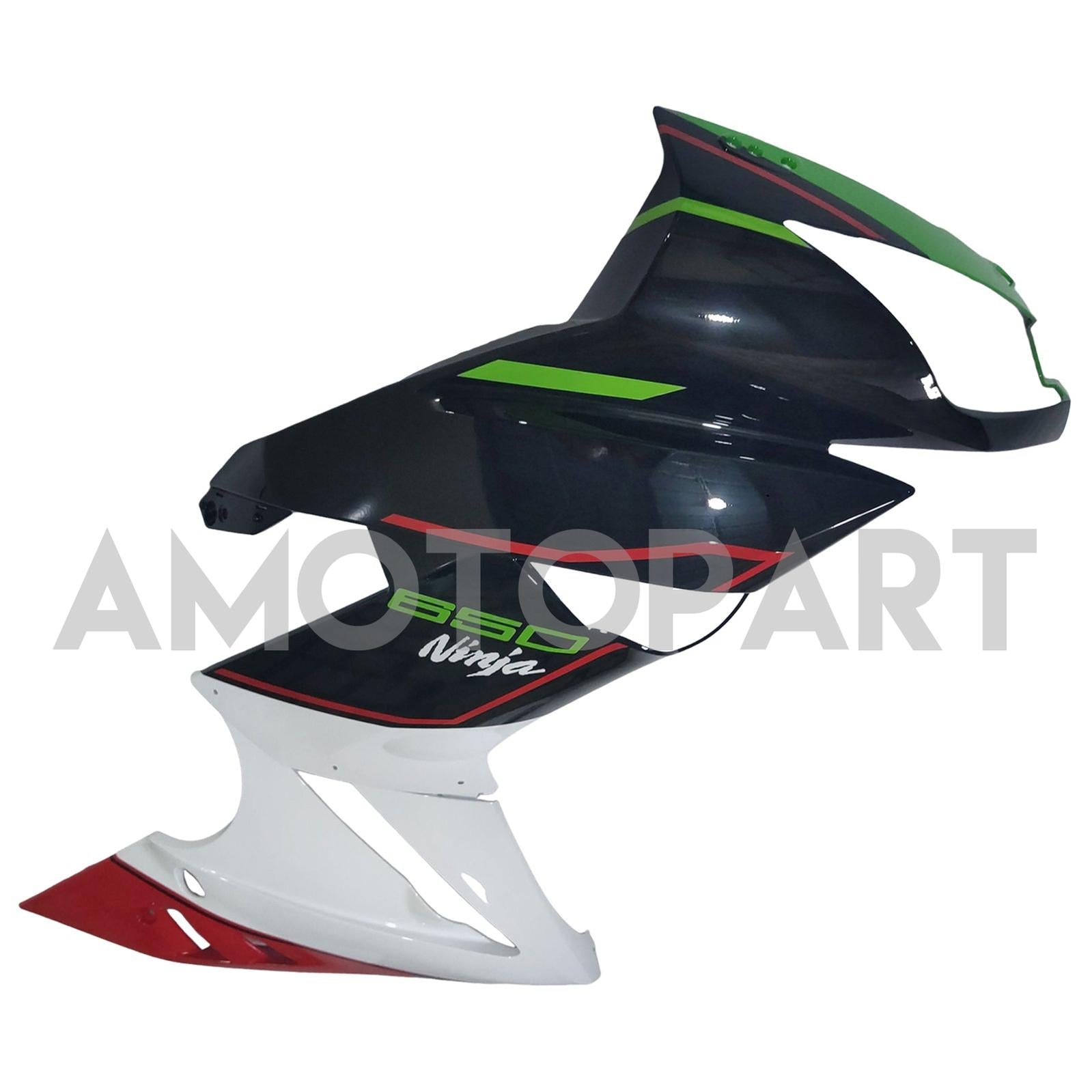 Amotopart 2009-2011 Kawasaki Ninja650 EX650 Black White Green Red Fairing Kit