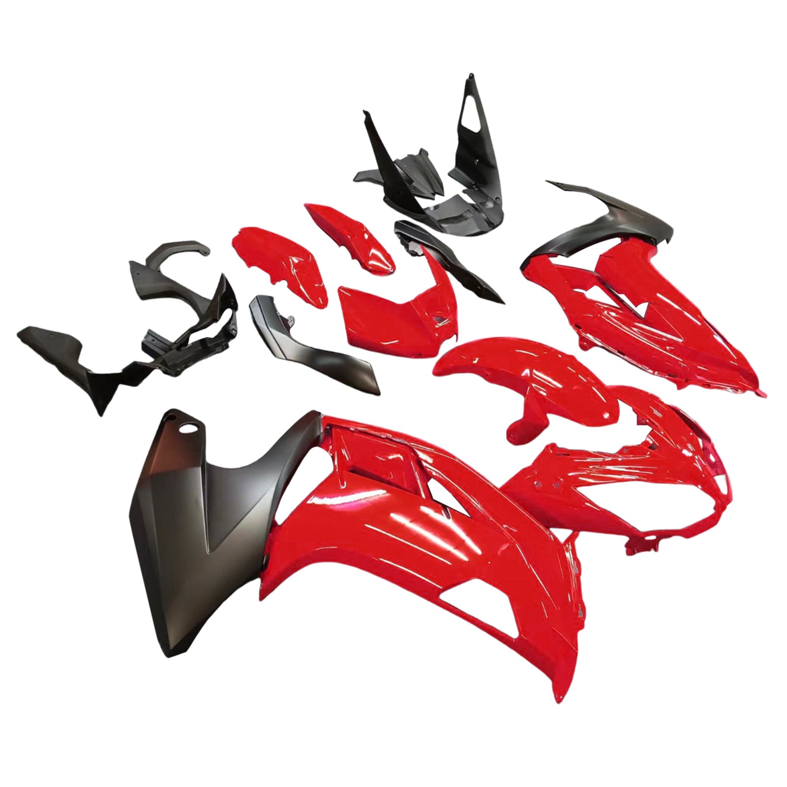 Amotopart 2012-2016 ER6F/Ninja650 Black&Red Fairing Kit