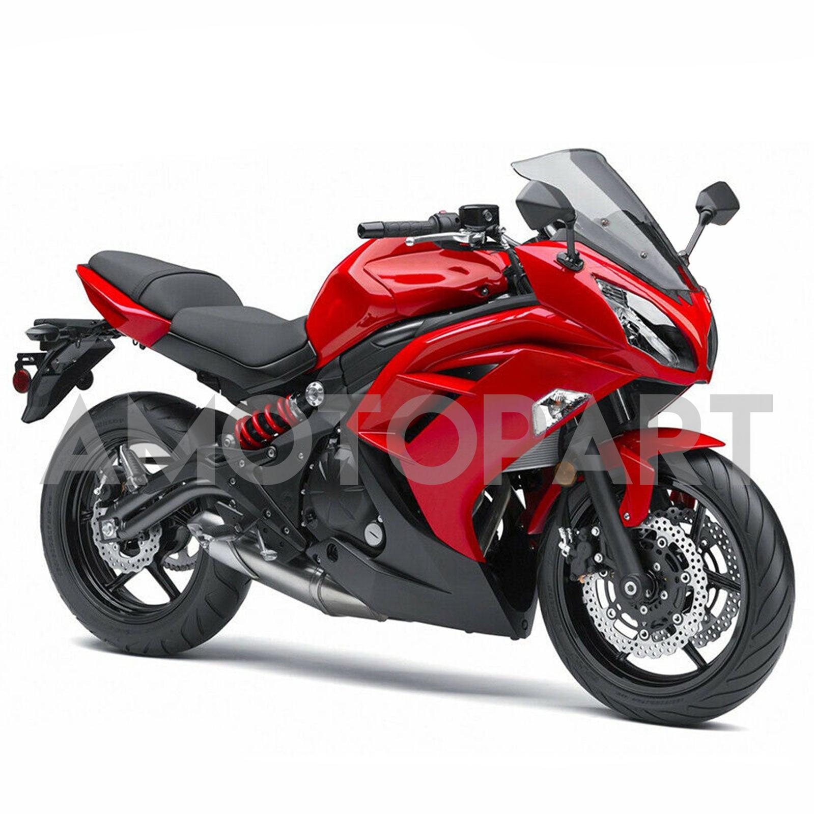 Amotopart 2012-2016 ER6F/Ninja650 Black&Red Fairing Kit