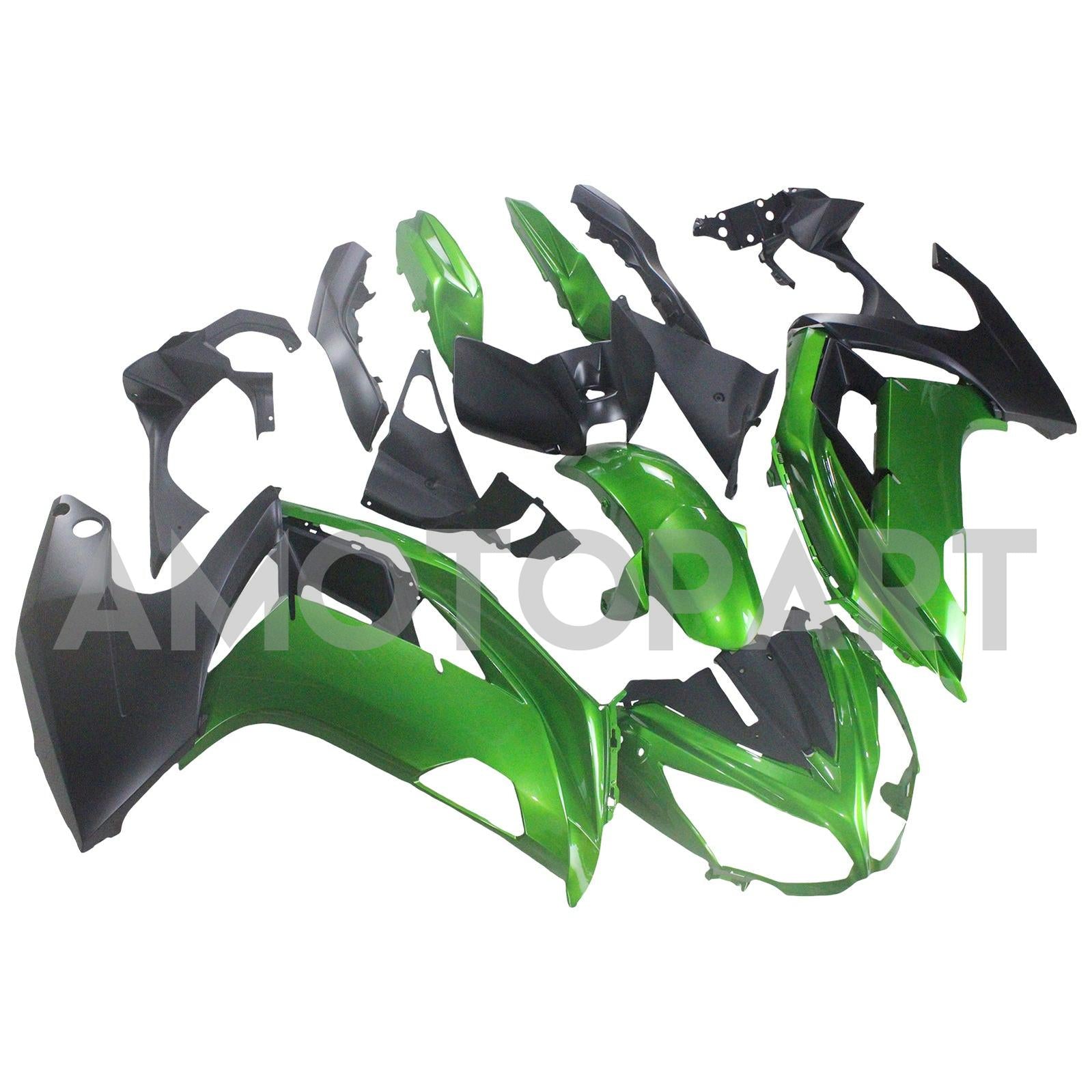 Amotopart 2005-2010 BMW K1200S Black&Green Fairing Kit