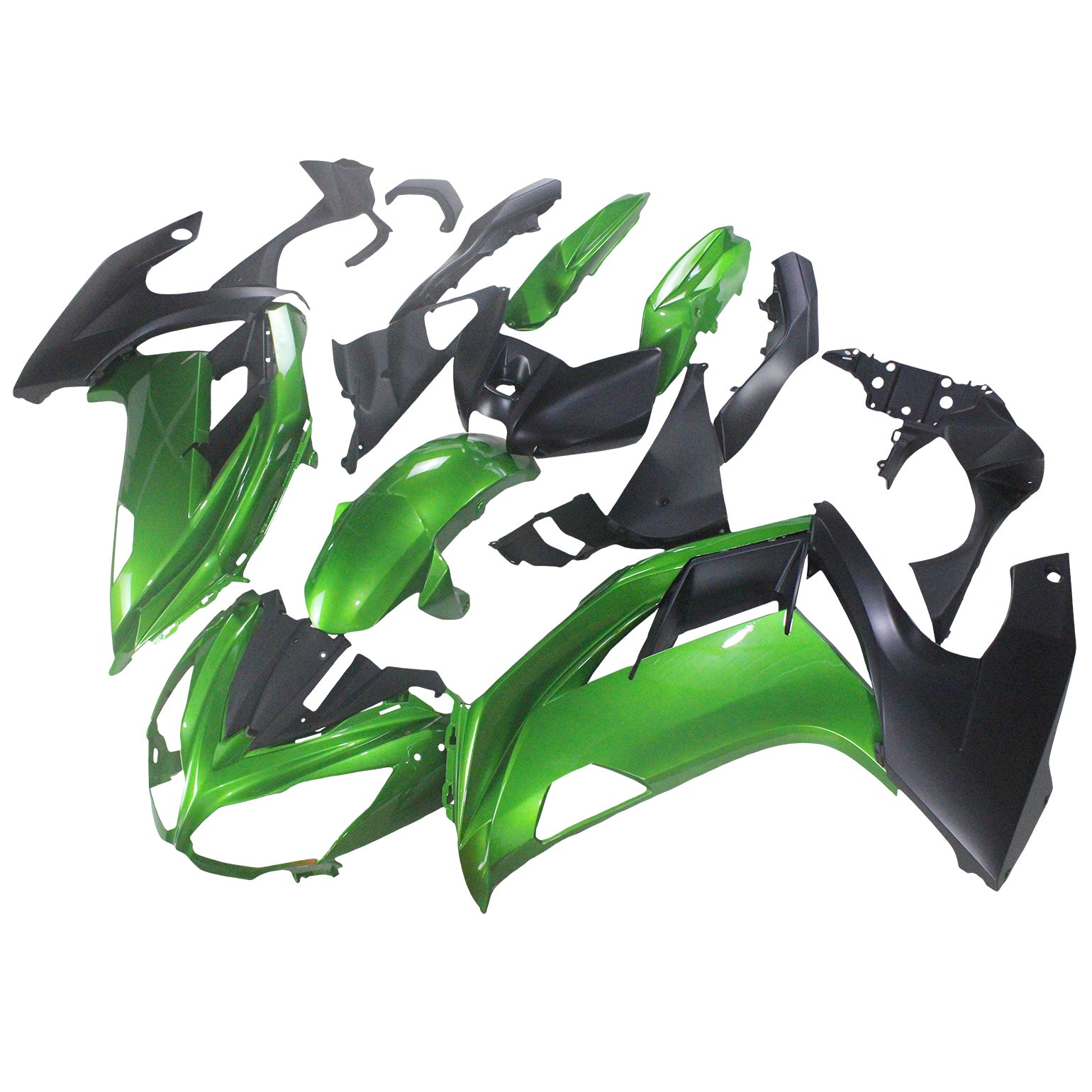 Amotopart 2005-2010 BMW K1200S Black&Green Fairing Kit