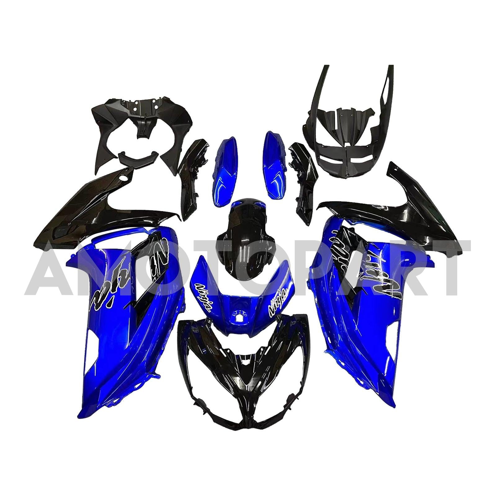 Amotopart 2012-2016 Kawasaki Ninja 650 Dark Blue Fairing Kit