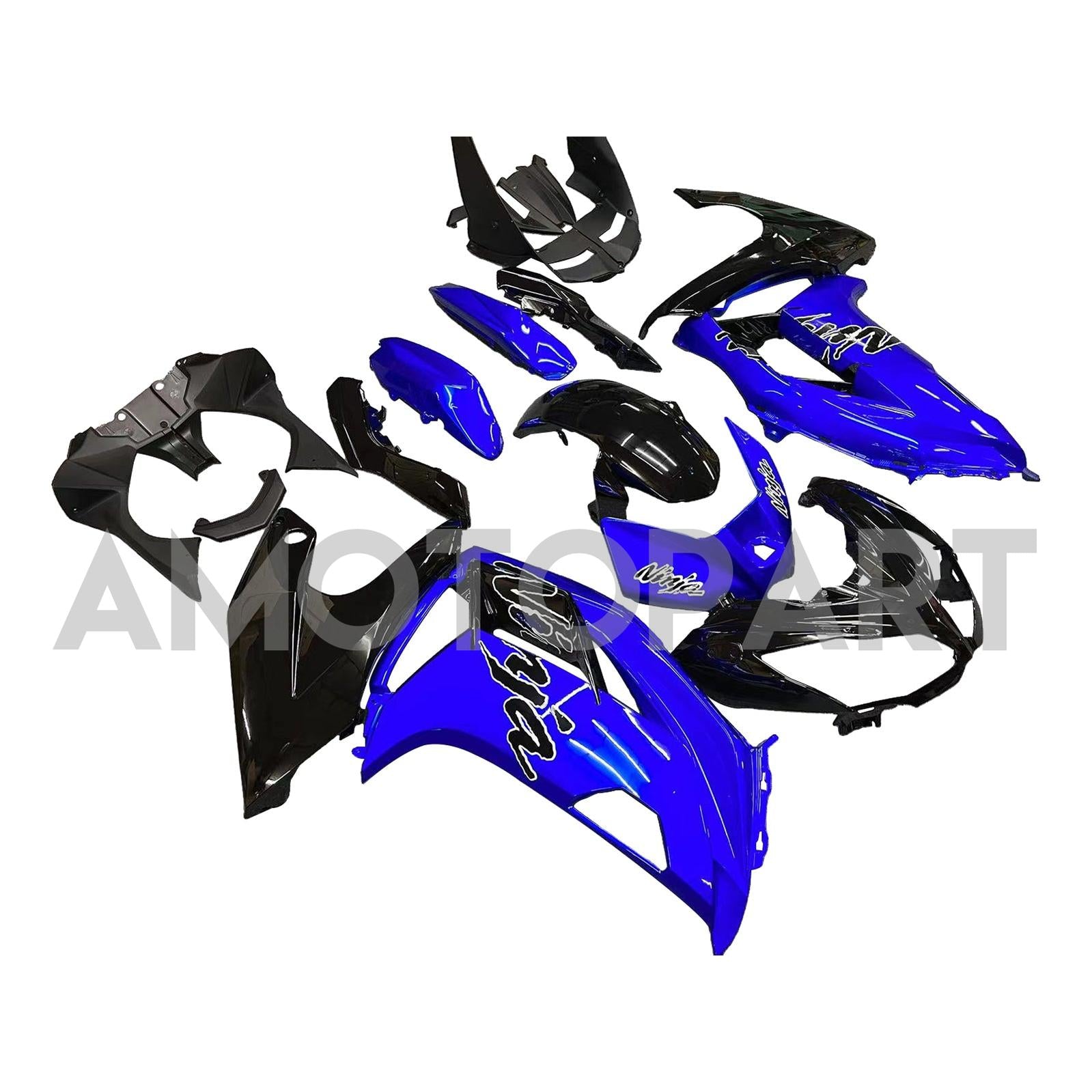 Amotopart 2012-2016 Kawasaki Ninja 650 Dark Blue Fairing Kit