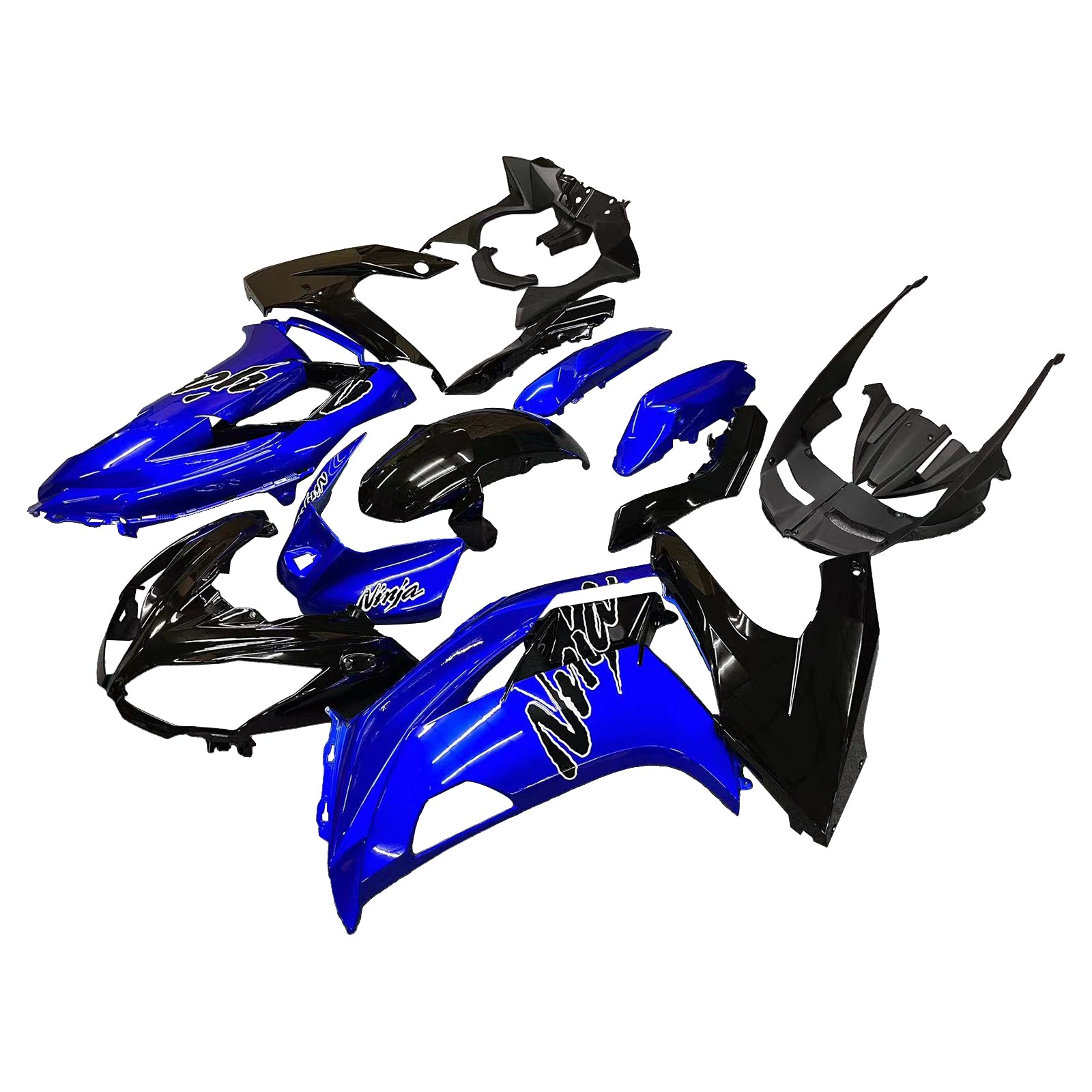 Amotopart 2012-2016 Kawasaki Ninja 650 Dark Blue Fairing Kit