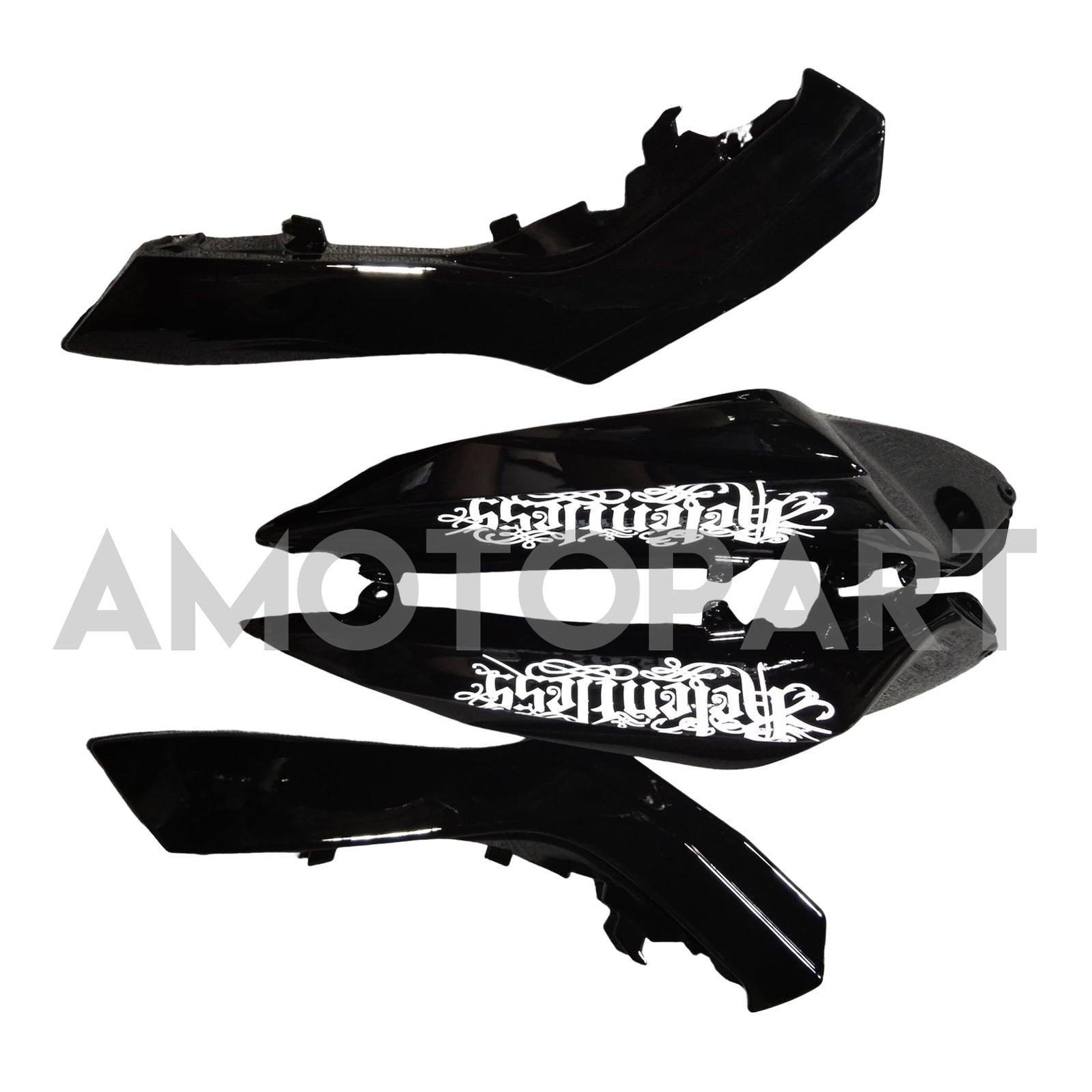Amotopart 2012-2016 Kawasaki Ninja 650 Black White Fairing Kit