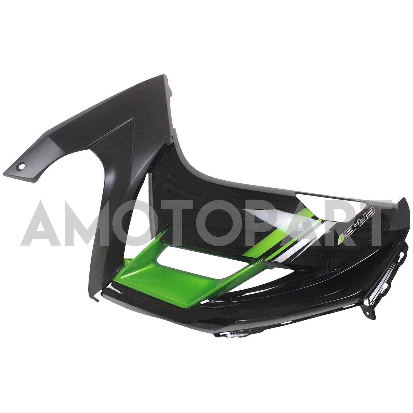 Amotopart 2012-2016 Kawasaki Ninja 650 Black Bright Green Fairing Kit