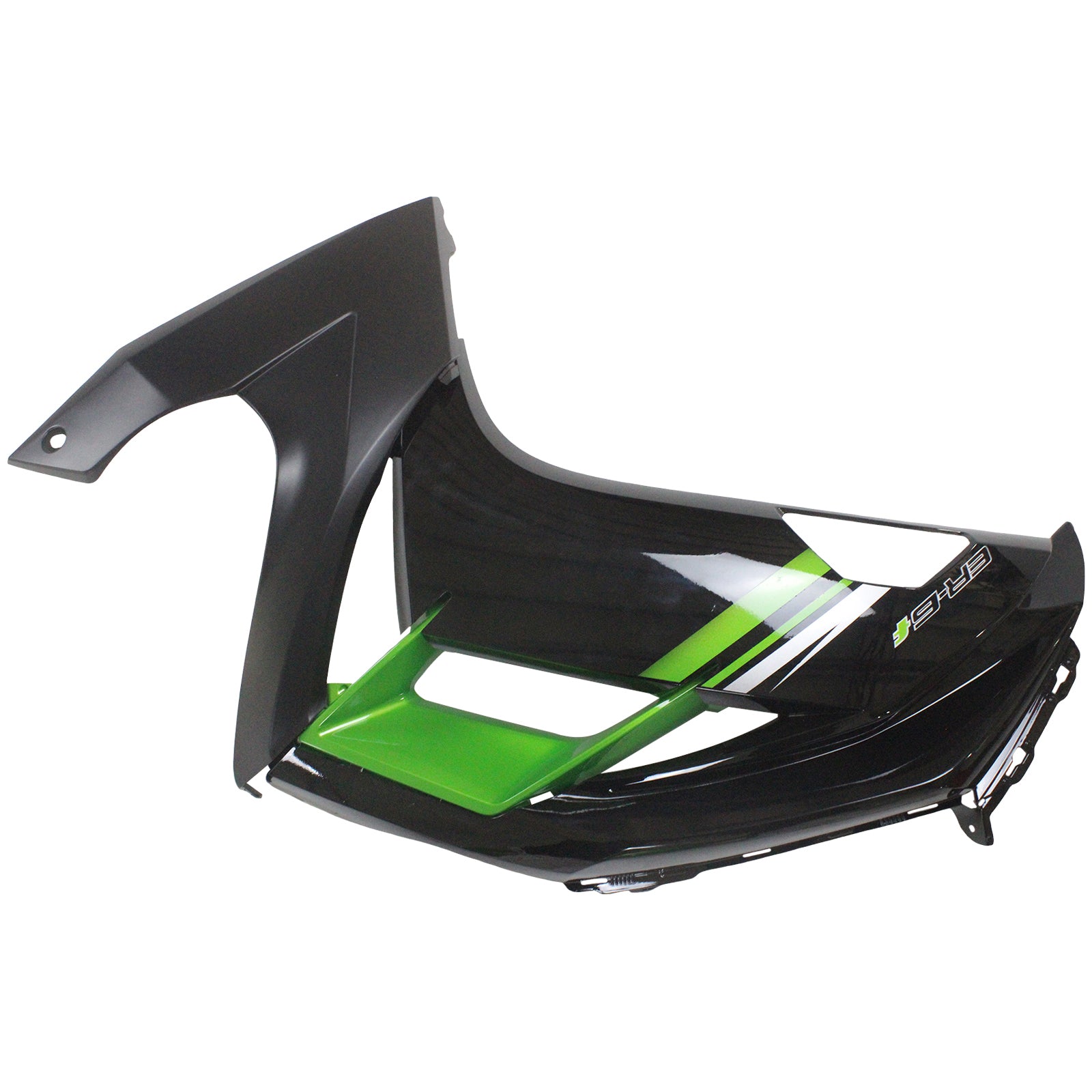 Amotopart Verkleidungsset für Kawasaki Ninja 650 2012–2016, Schwarz, Hellgrün