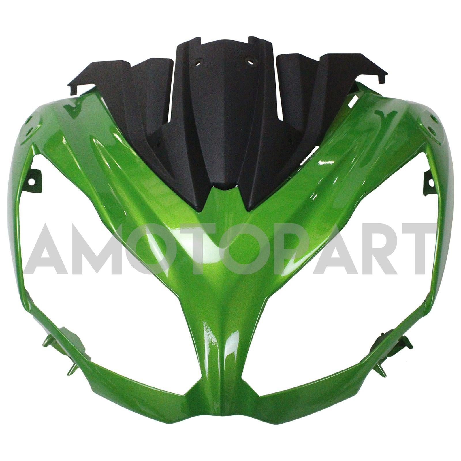 Amotopart 2012-2016 Kawasaki Ninja 650 Black Bright Green Fairing Kit