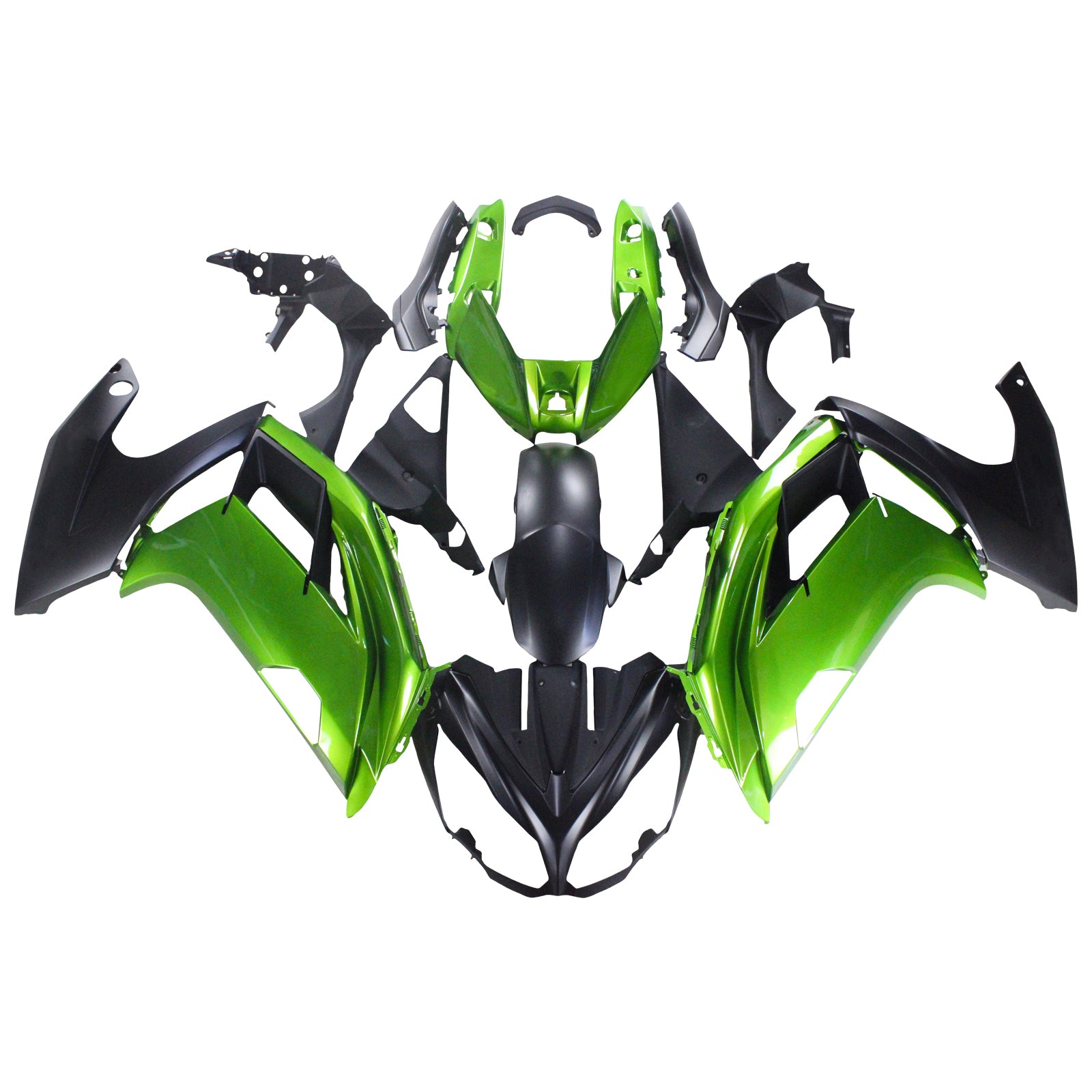 Amotopart 2012-2016 Kawasaki Ninja 650 Green Style3 Fairing Kit