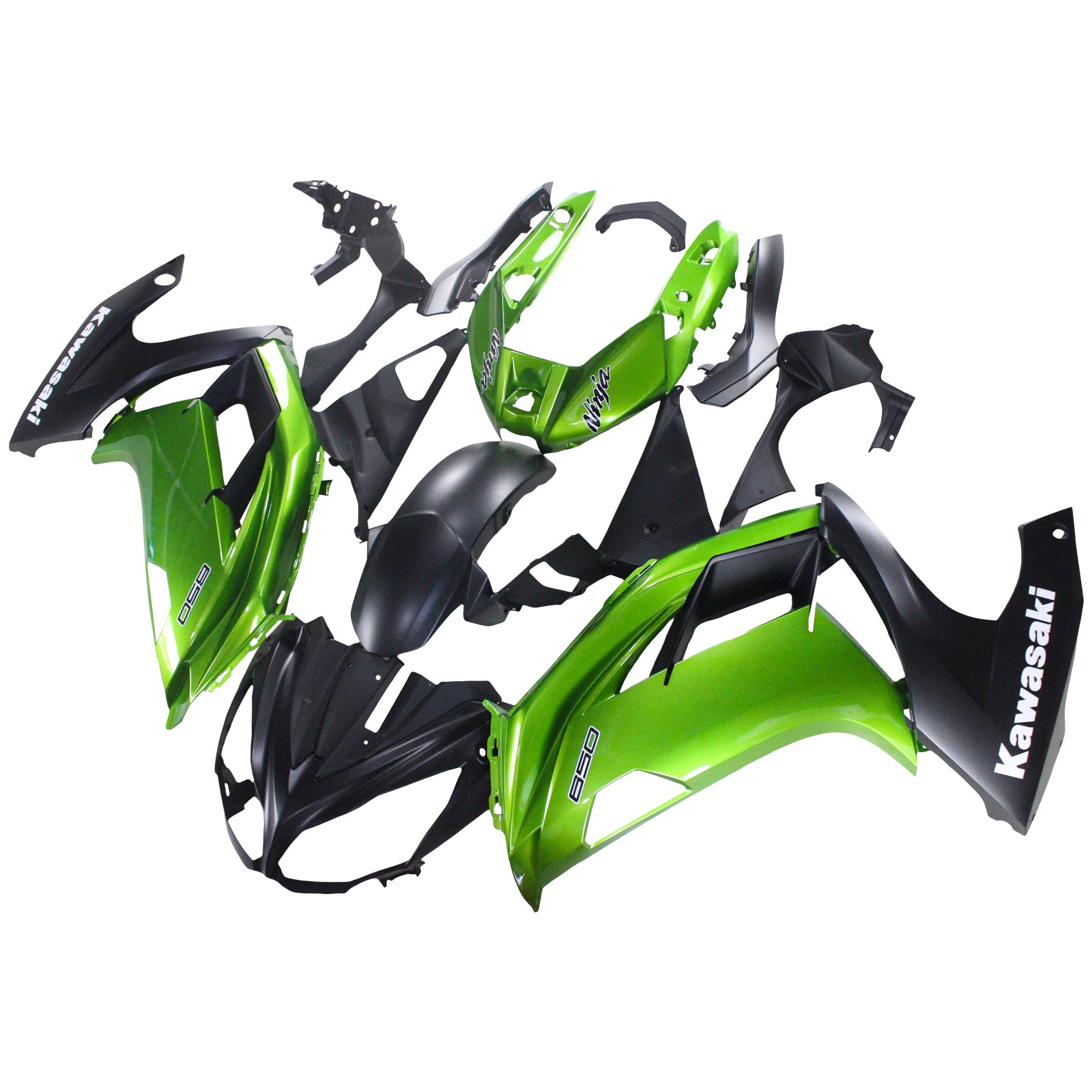 Amotopart 2012-2016 Kawasaki Ninja 650 Green Style3 Fairing Kit