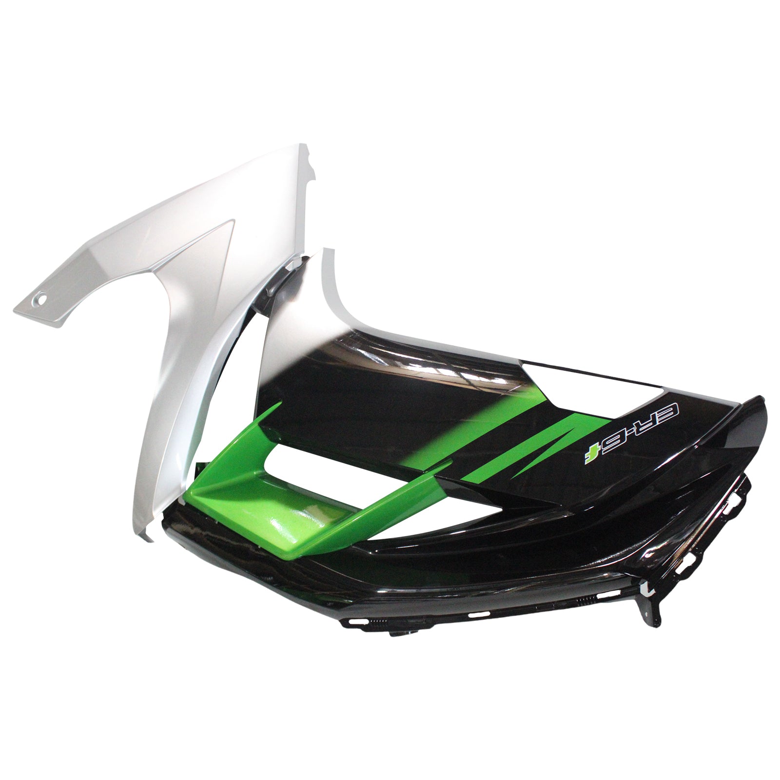 Amotopart 2012-2016 Kawasaki Ninja 650 Green Black Sliver Fairing Kit