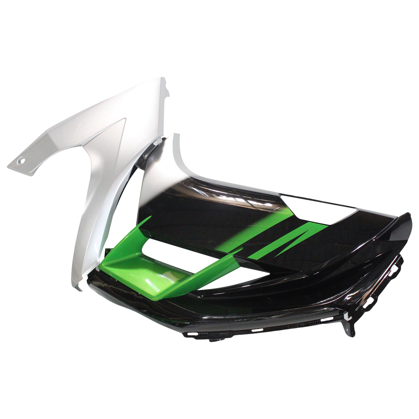 Amotopart 2012-2016 Kawasaki Ninja 650 Green Black Sliver Fairing Kit