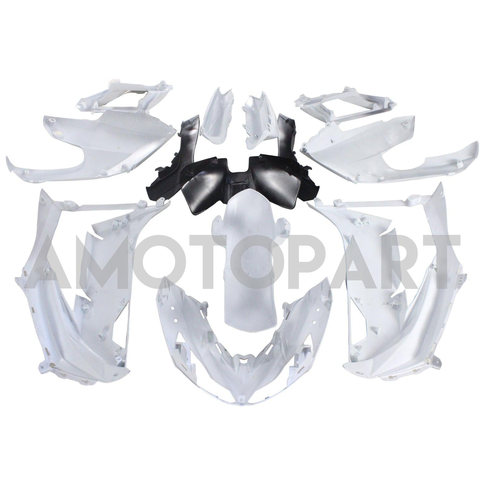 Amotopart 2012-2016 Kawasaki Ninja 650 Weiß Farbverkleidungskit