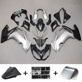 Amotopart Verkleidungsset für Kawasaki Ninja 650 2012–2016, Schwarz, Hellgrün