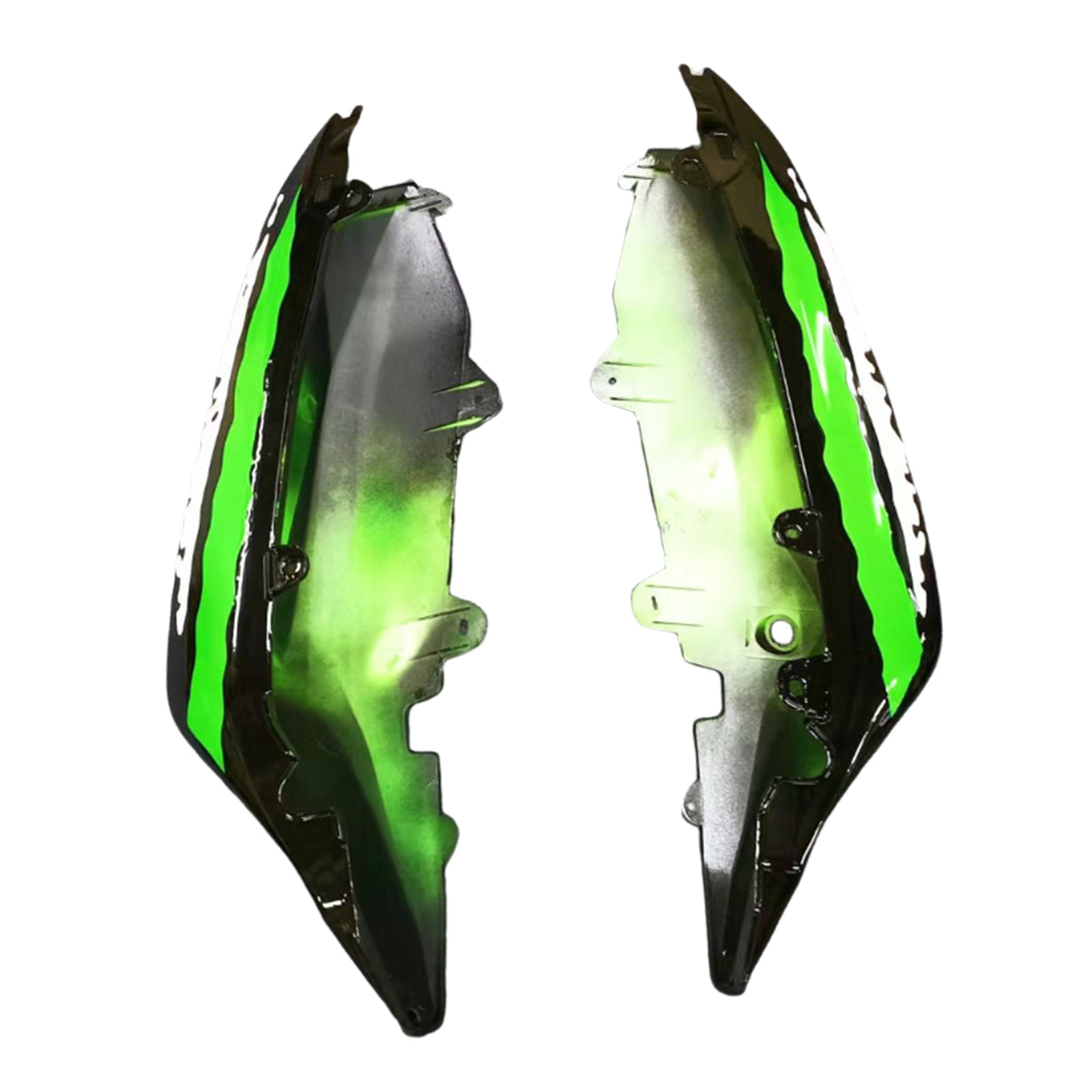 Amotopart Kawasaki ER6F/Ninja650 Vert 2012-2016&Kit de carénage noir