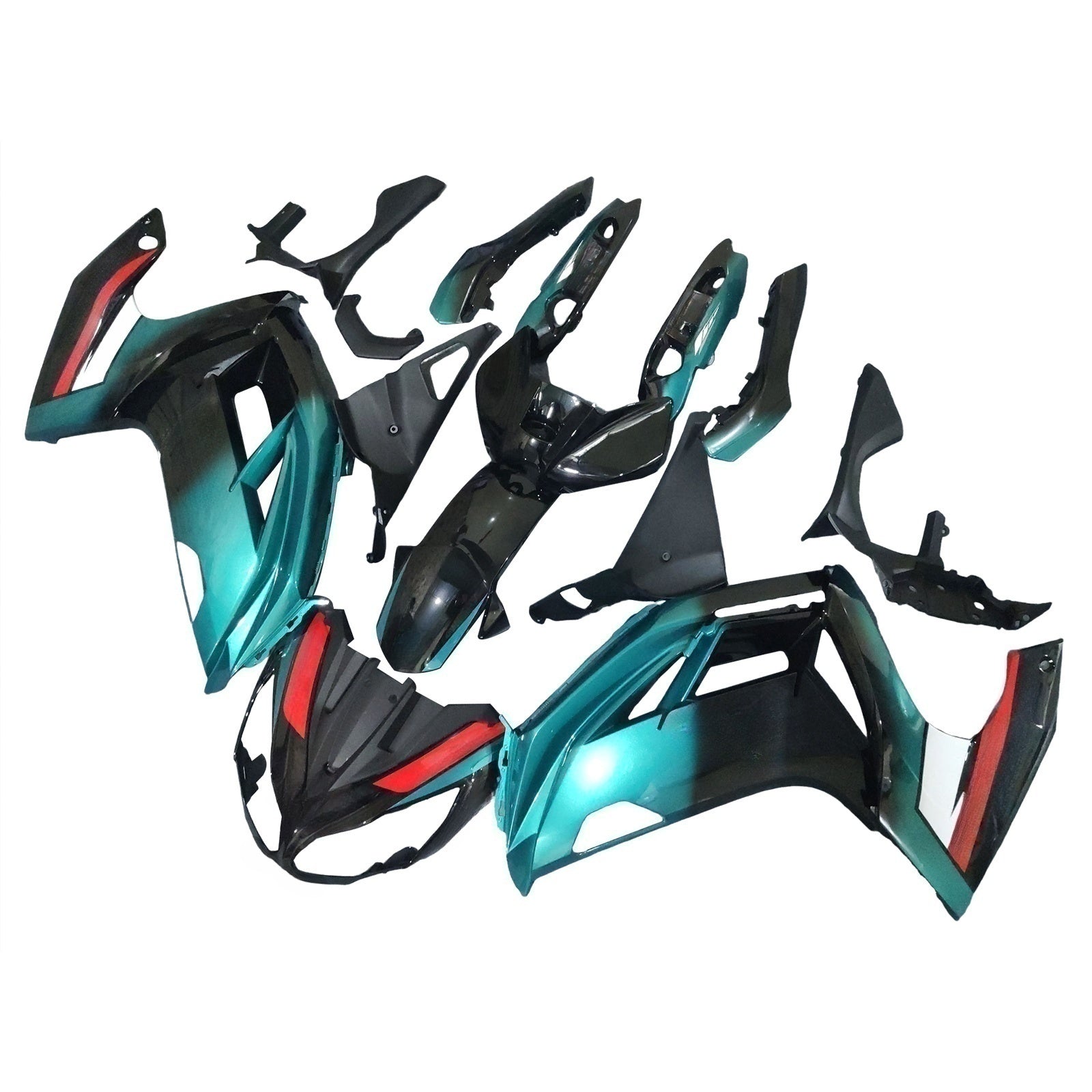 Amotopart 2012-2016 Kawasaki ER6F/Ninja650 Petronas Blue Fairing Kit
