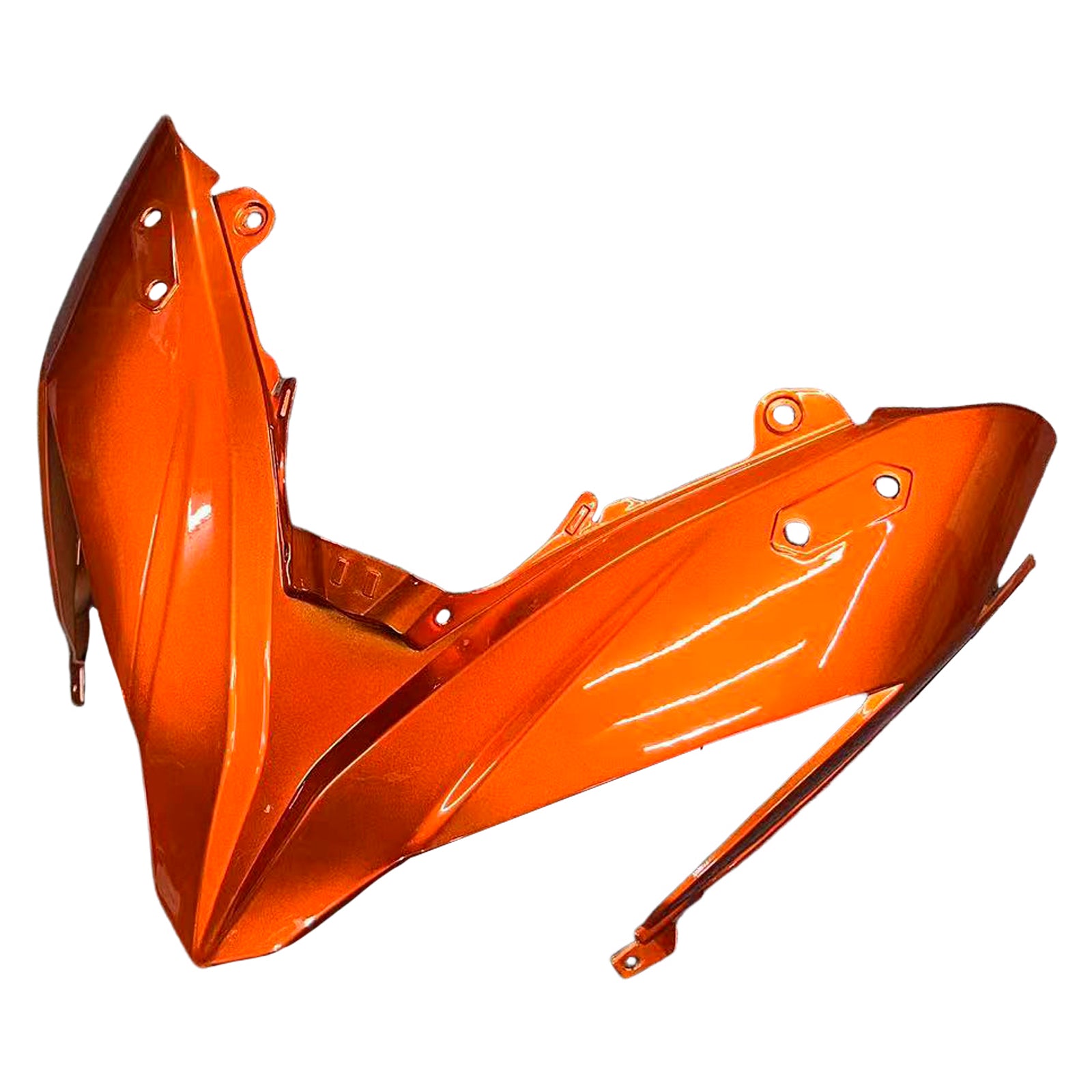Amotopart Kawasaki ER6F/Ninja650R 2017-2019 Gloss Dark Orange Fairing Kit