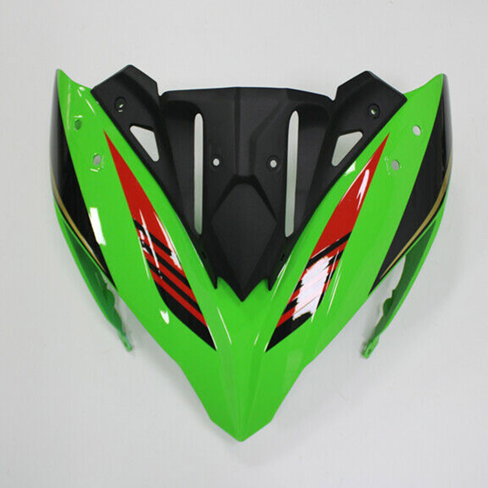 Amotopart Kawasaki ER6F/Ninja650R 2017-2019 Grün&Schwarzes Verkleidungsset