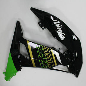 Kit carena Amotopart Kawasaki ER6F/Ninja650R 2017-2019 Verde e Nero