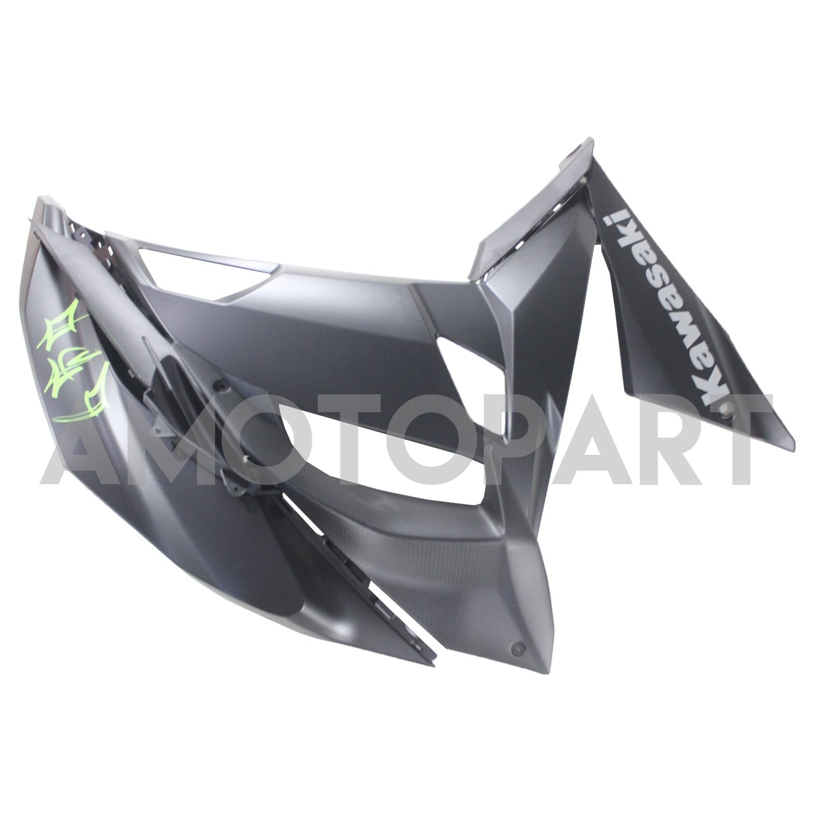 Amotopart kawasaki er6f/ninja650r 2017-2019 kit de carenagem Matt Black