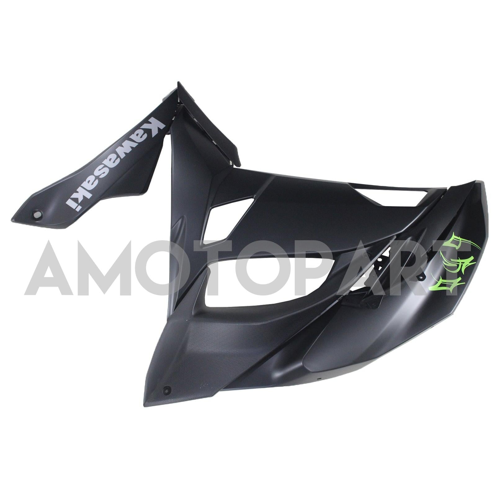 Amotopart kawasaki er6f/ninja650r 2017-2019 kit de carenagem Matt Black