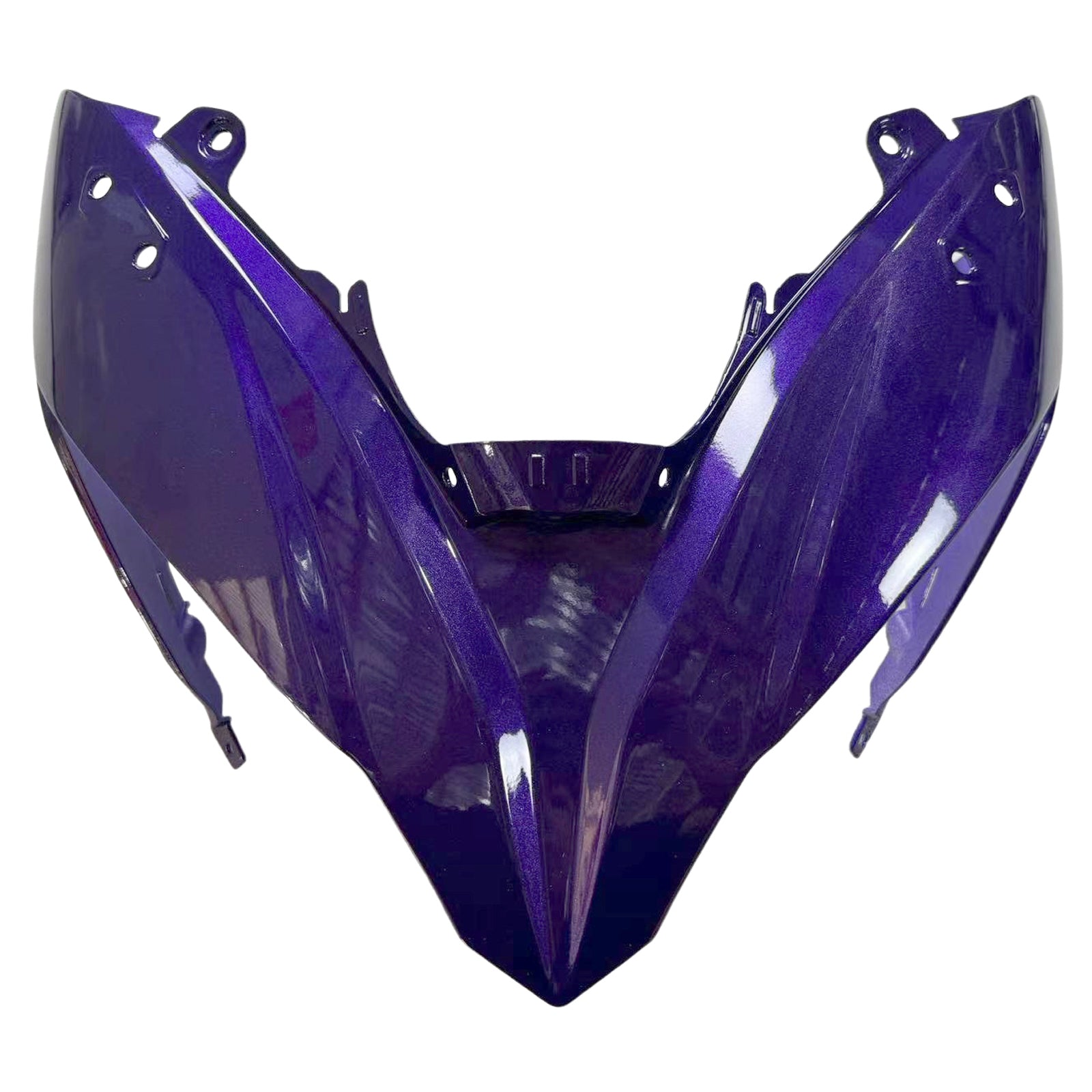 Amotopart Kawasaki ER6F/Ninja650R 2017-2019 Weiß&Blaues Verkleidungsset