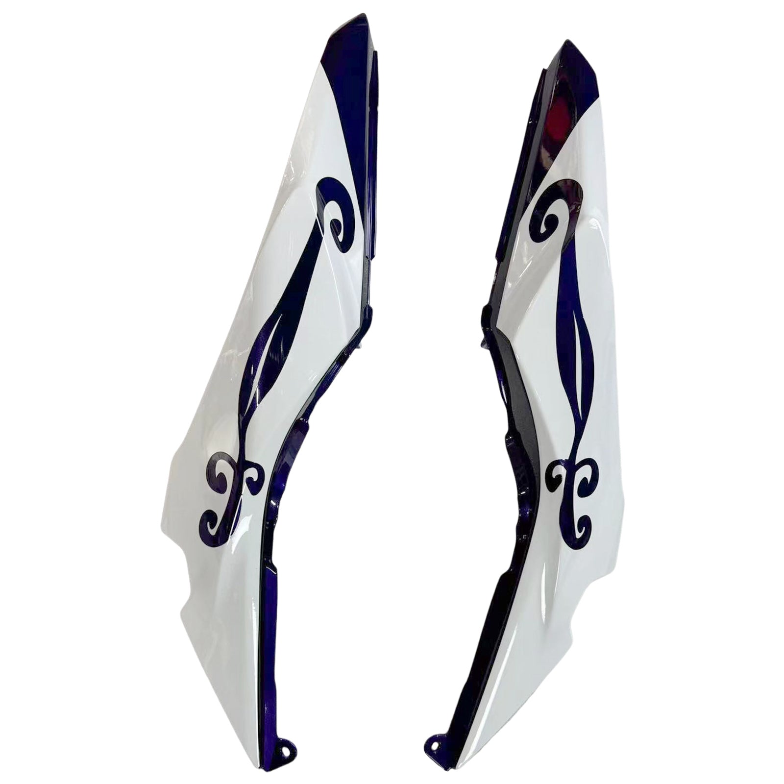 Amotopart Kawasaki ER6F/Ninja650R 2017-2019 White&Blue Fairing Kit