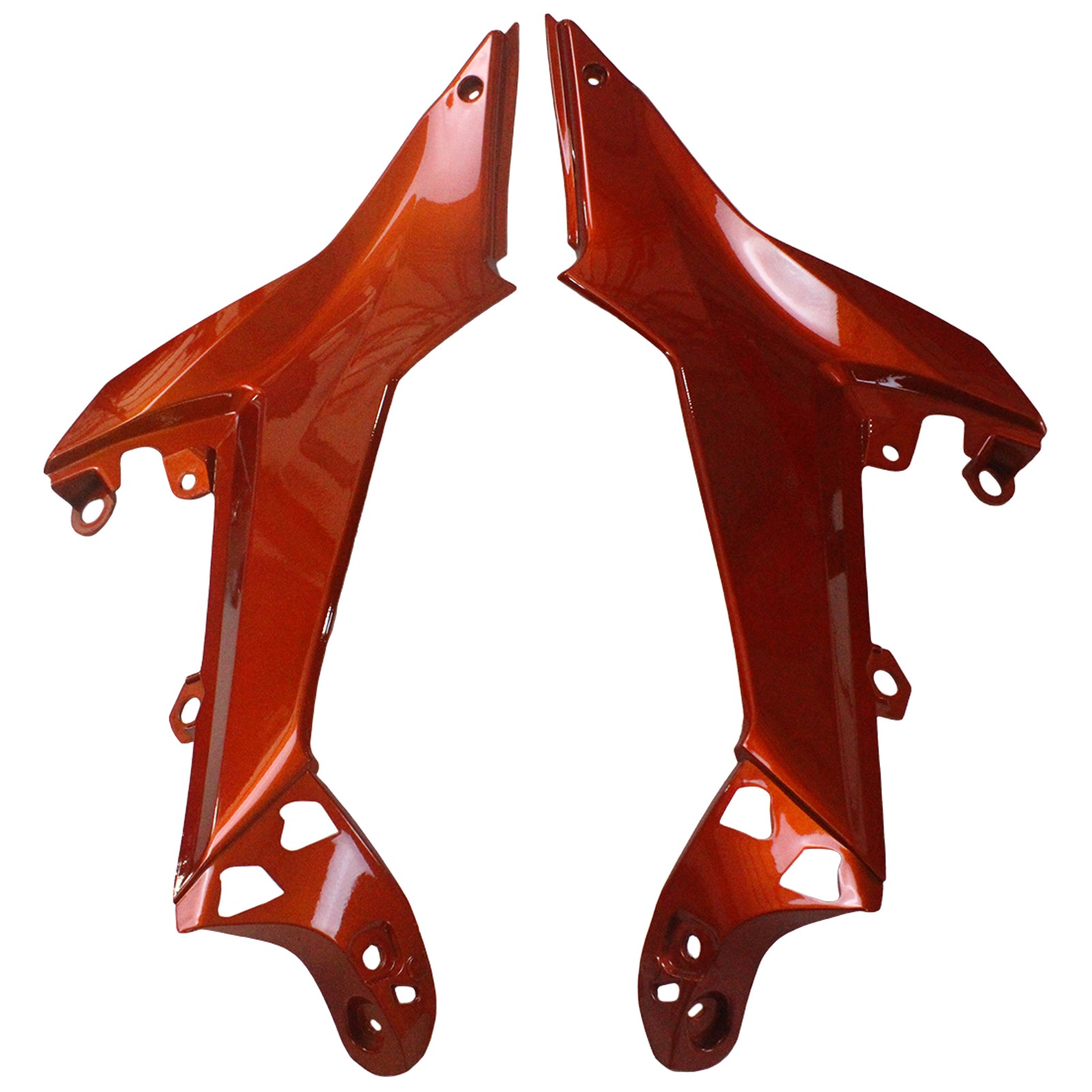 Amotopart Kawasaki ER6F/Ninja650R 2017-2019 Glossy Orange Fairing Kit