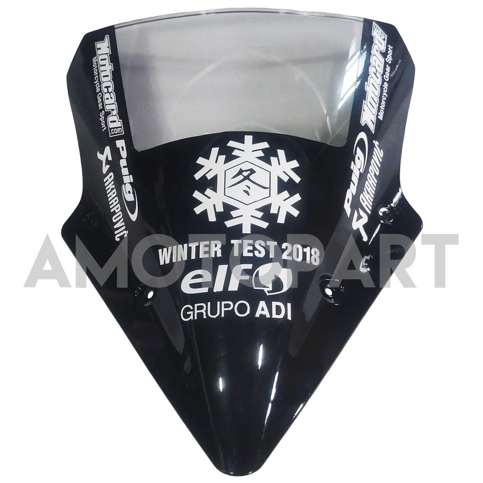 Amotopart 2017-2019 Kawasaki ER6F/NINJA 650R Black Style 1 Fairing Kit