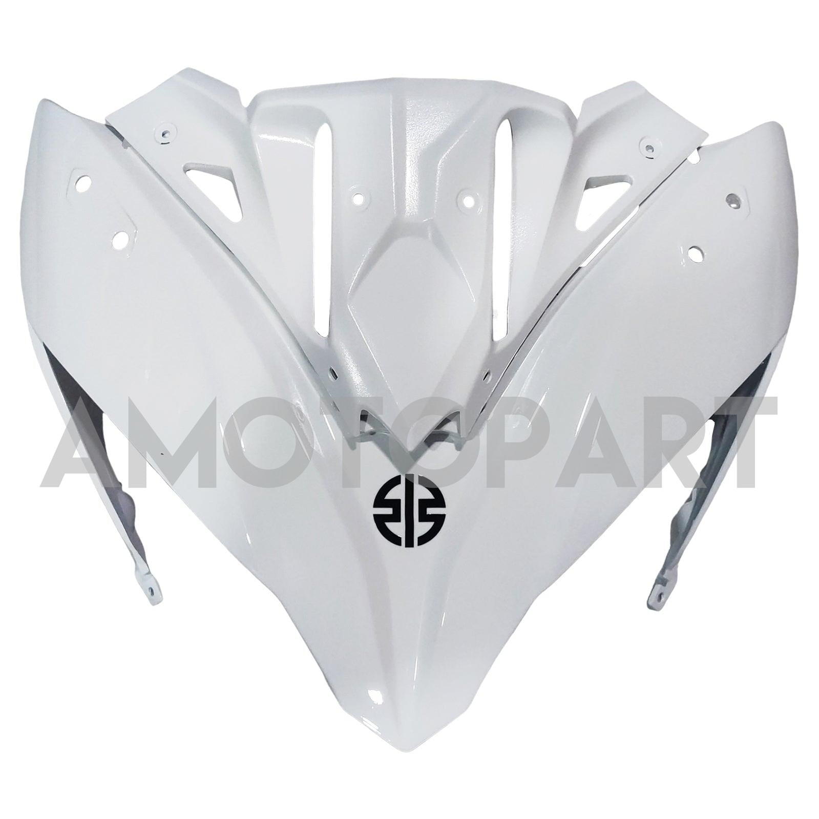 Amotopart 2017-2019 Kawasaki ER6F/Ninja650R White med Green Stripe Fairing Kit