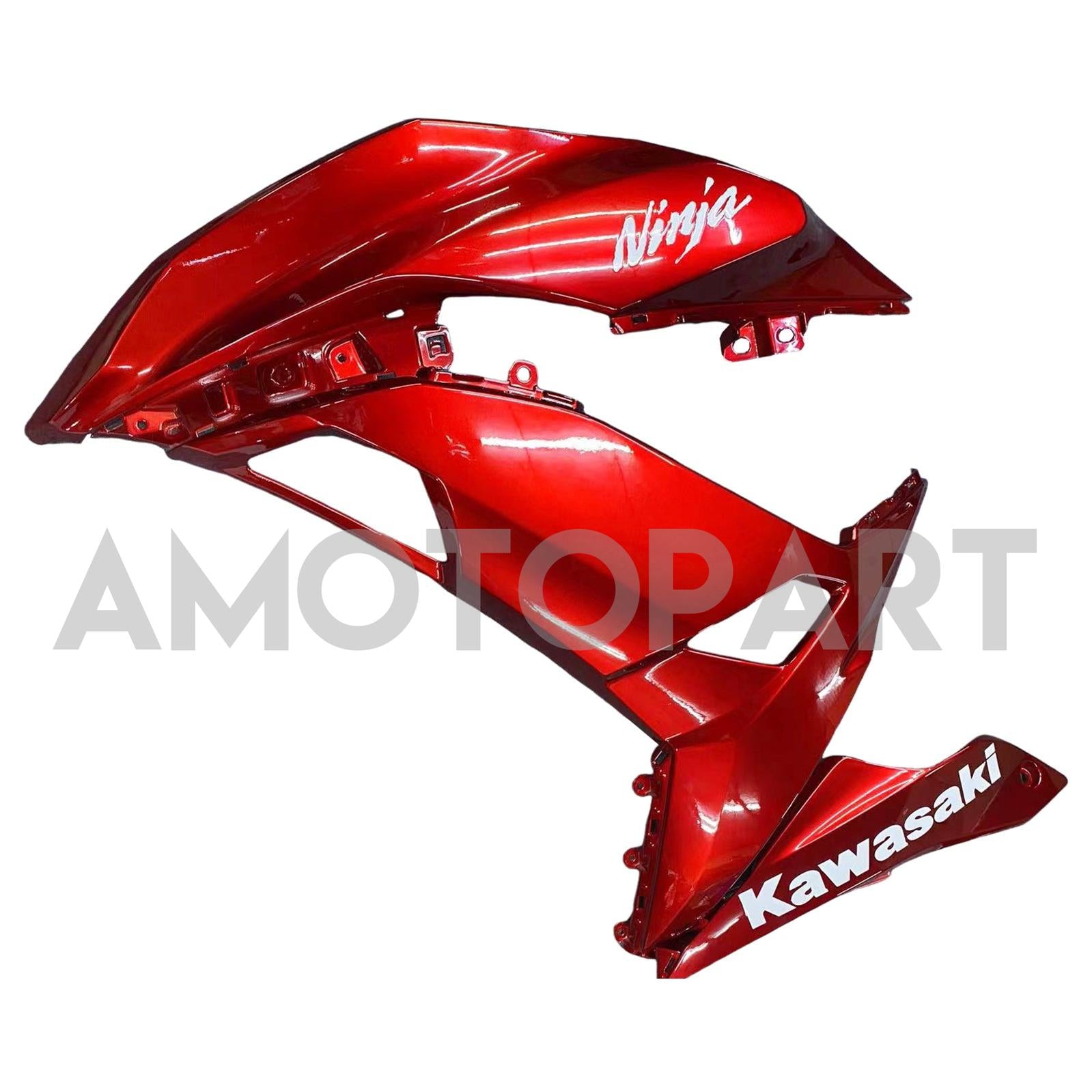 AMOTOPART 2017-2019 KAWASAKI ER6F/NINJA650R GLOSS RED FAIRING KIT