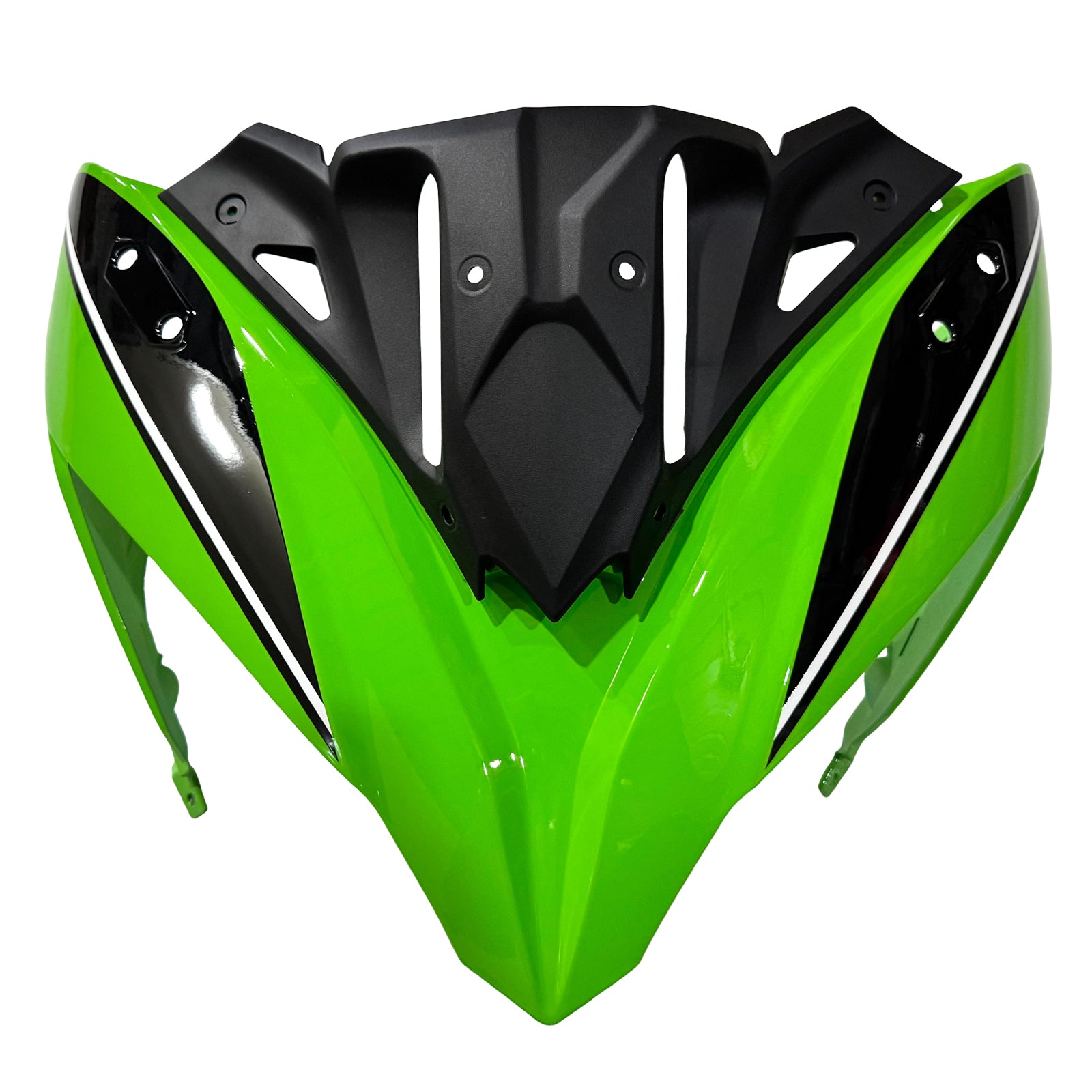 Amotopart 2017-2019 Kawasaki ER6F/Ninja650R Black&Green Style2 Fairing Kit