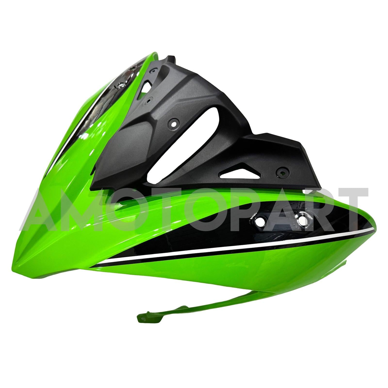 Amotopart 2017-2019 Kawasaki ER6F/Ninja 650R Kit de carenado Style2 negro y verde