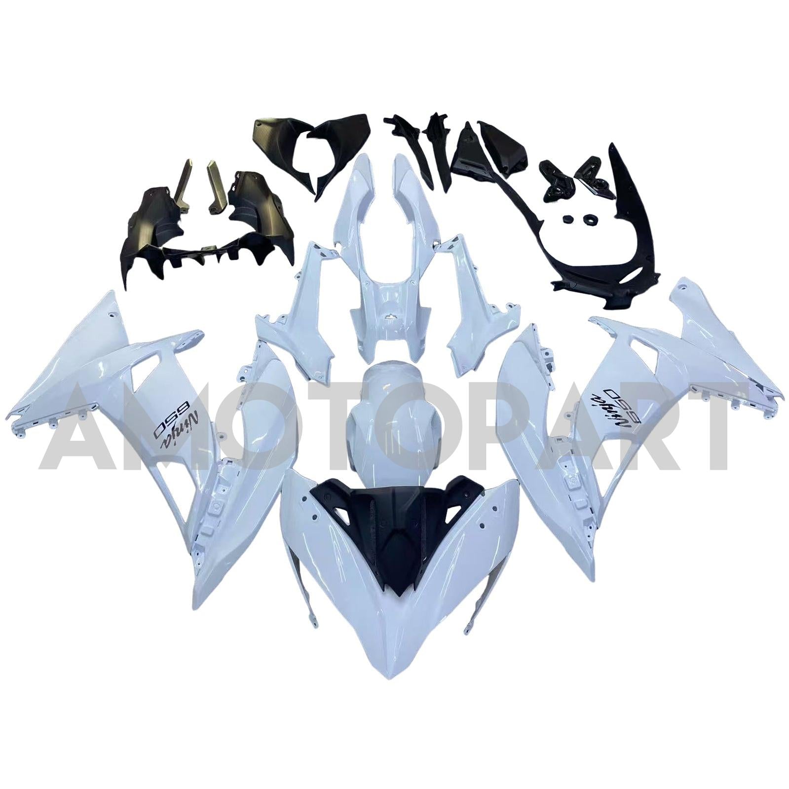 Amotopart 2017-2019 Kawasaki ER6F/NINJA650R WHITE RAKING KIT