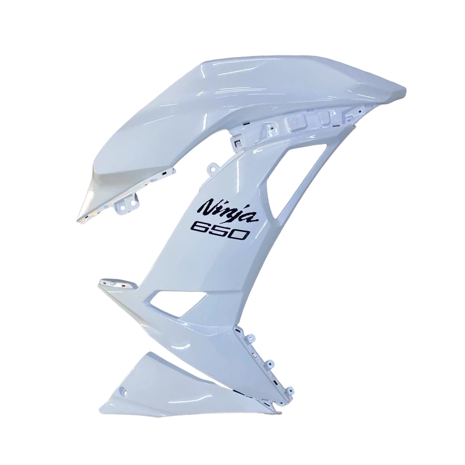 Amotopart 2017-2019 Kawasaki ER6F/Ninja650R White Fairing Kit
